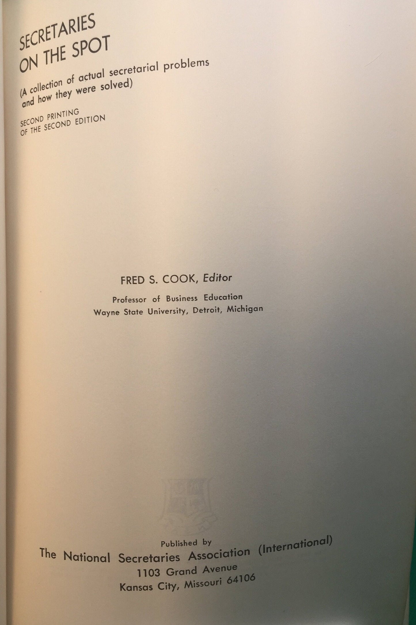 Fun Mid Century Secretaries on the Spot Book