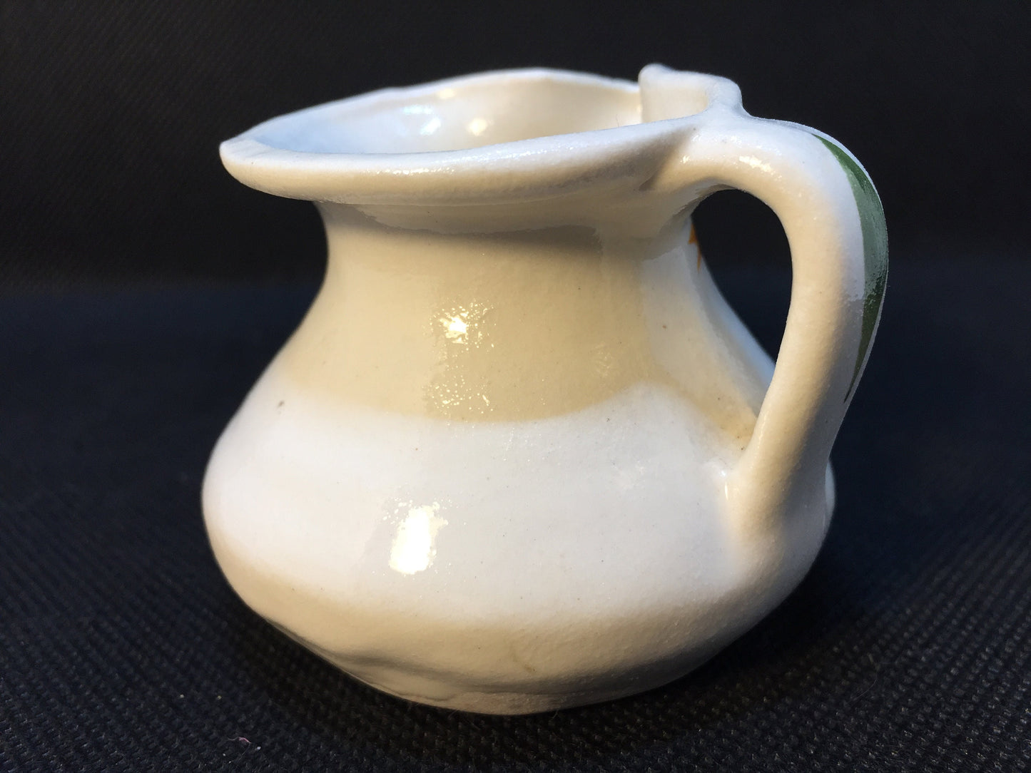 Miniature Side Spout Pottery Pitcher by Cash Family