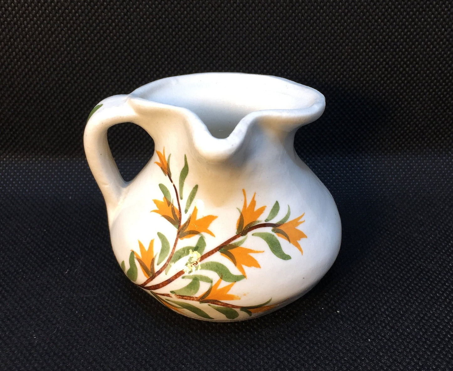 Miniature Side Spout Pottery Pitcher by Cash Family