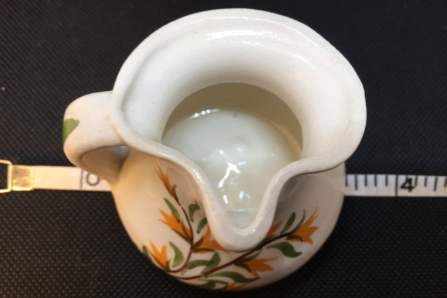 Miniature Side Spout Pottery Pitcher by Cash Family