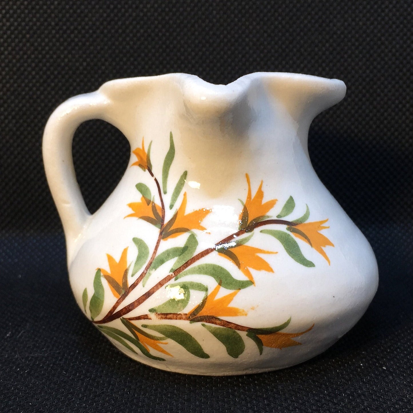 Miniature Side Spout Pottery Pitcher by Cash Family