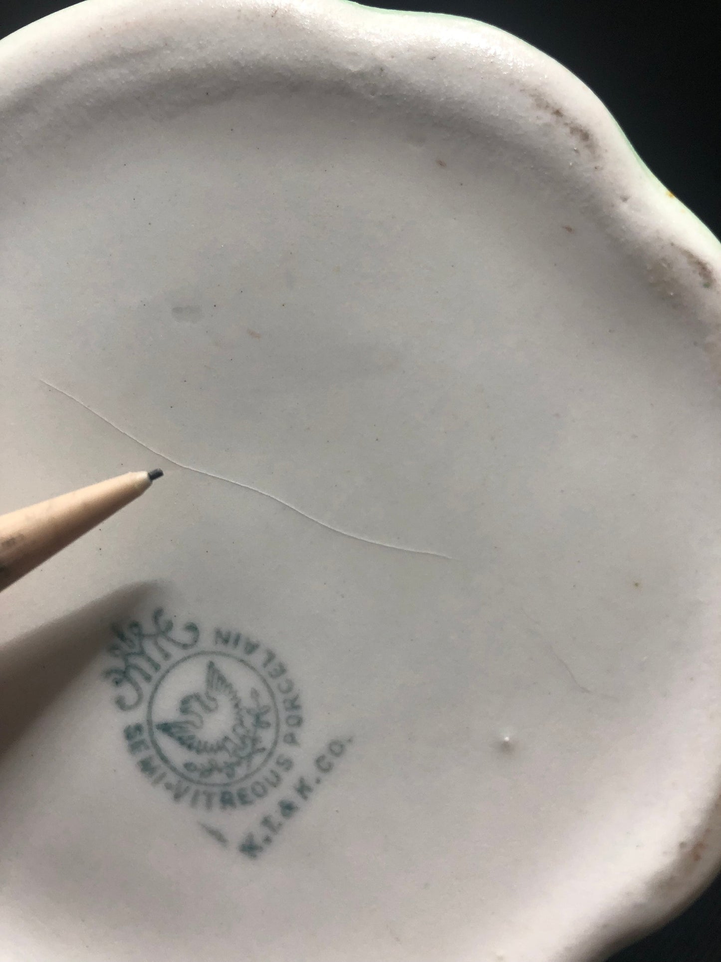 KTK Semi-Vitreous Pitcher with Embossed Leaf Design