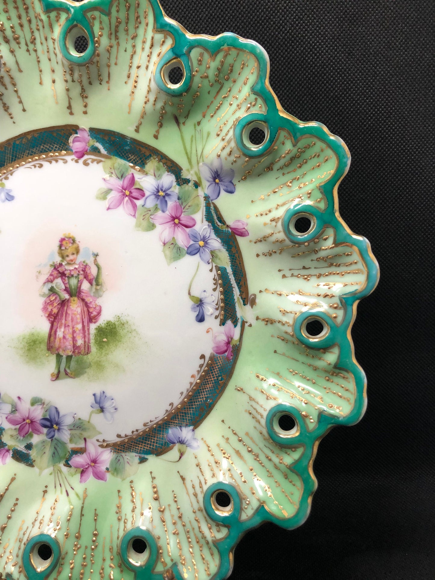 Stunning Hand painted Antique Plate