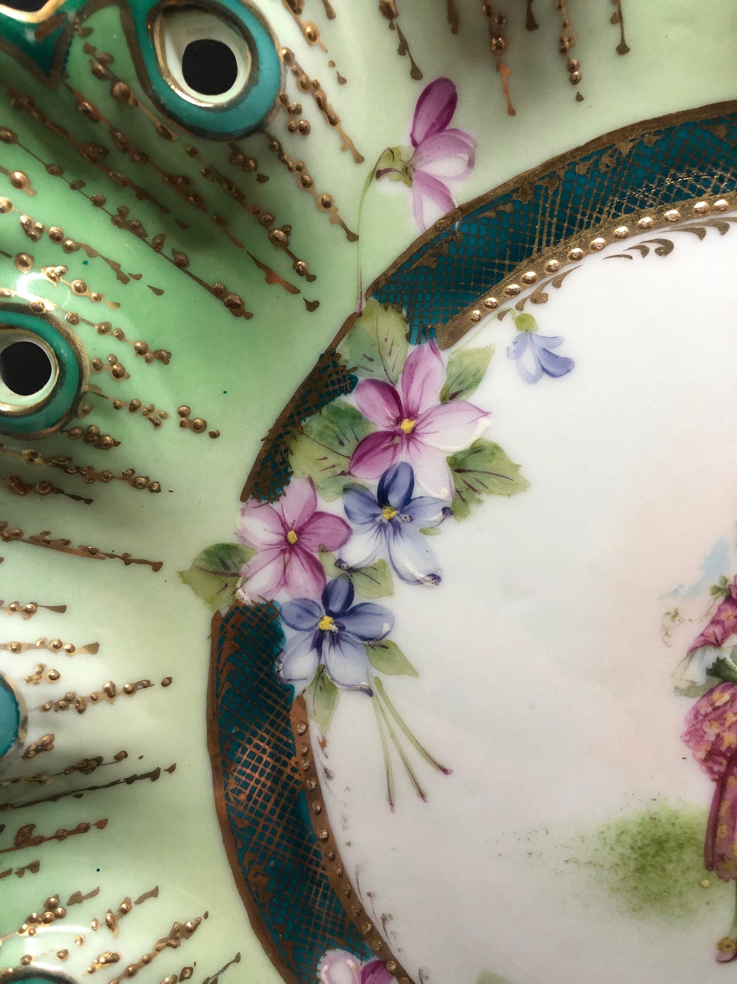 Stunning Hand painted Antique Plate