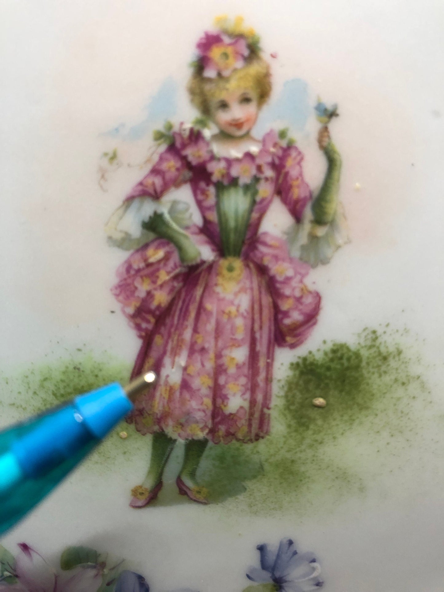 Stunning Hand painted Antique Plate