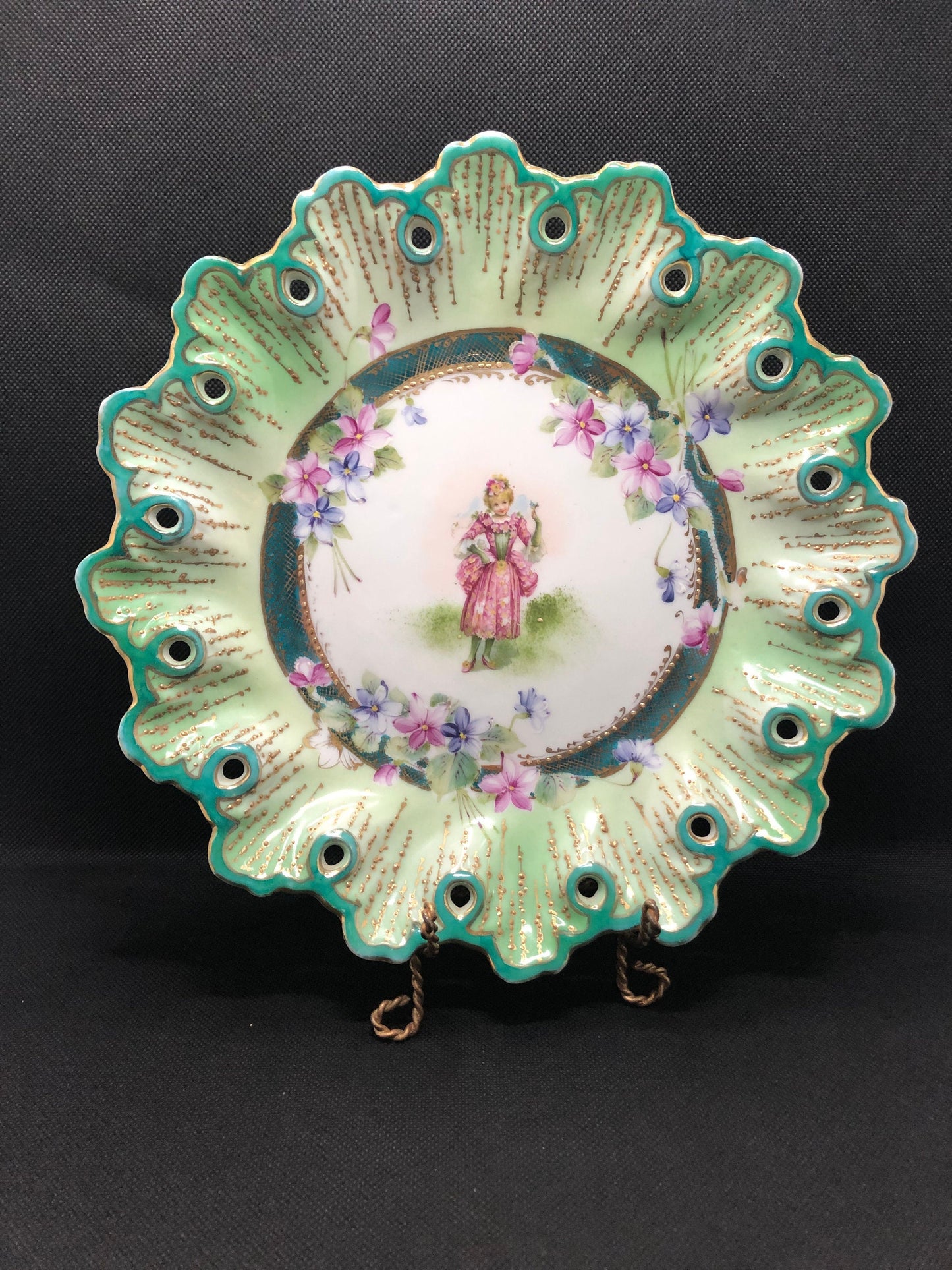 Stunning Hand painted Antique Plate