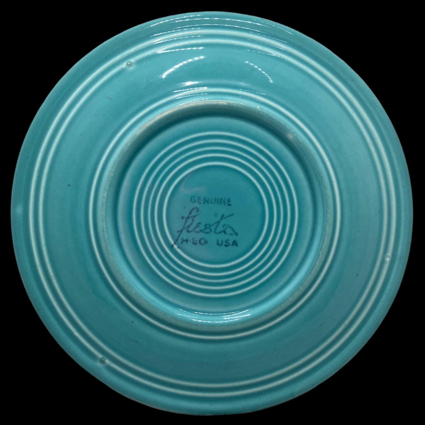 Vintage Turquoise Fiestaware Makers Mark