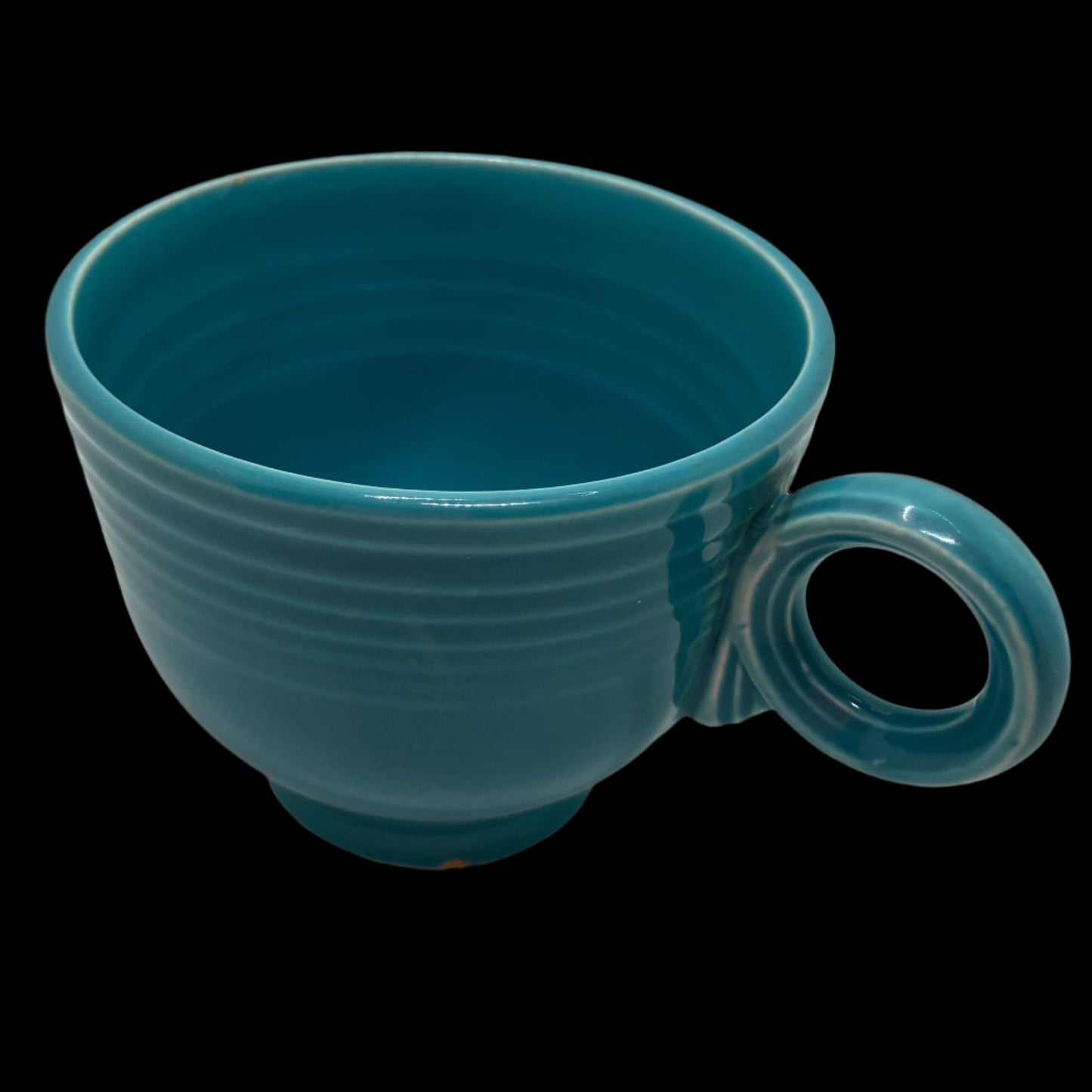 Vintage Turquoise Fiestaware Footed Cup
