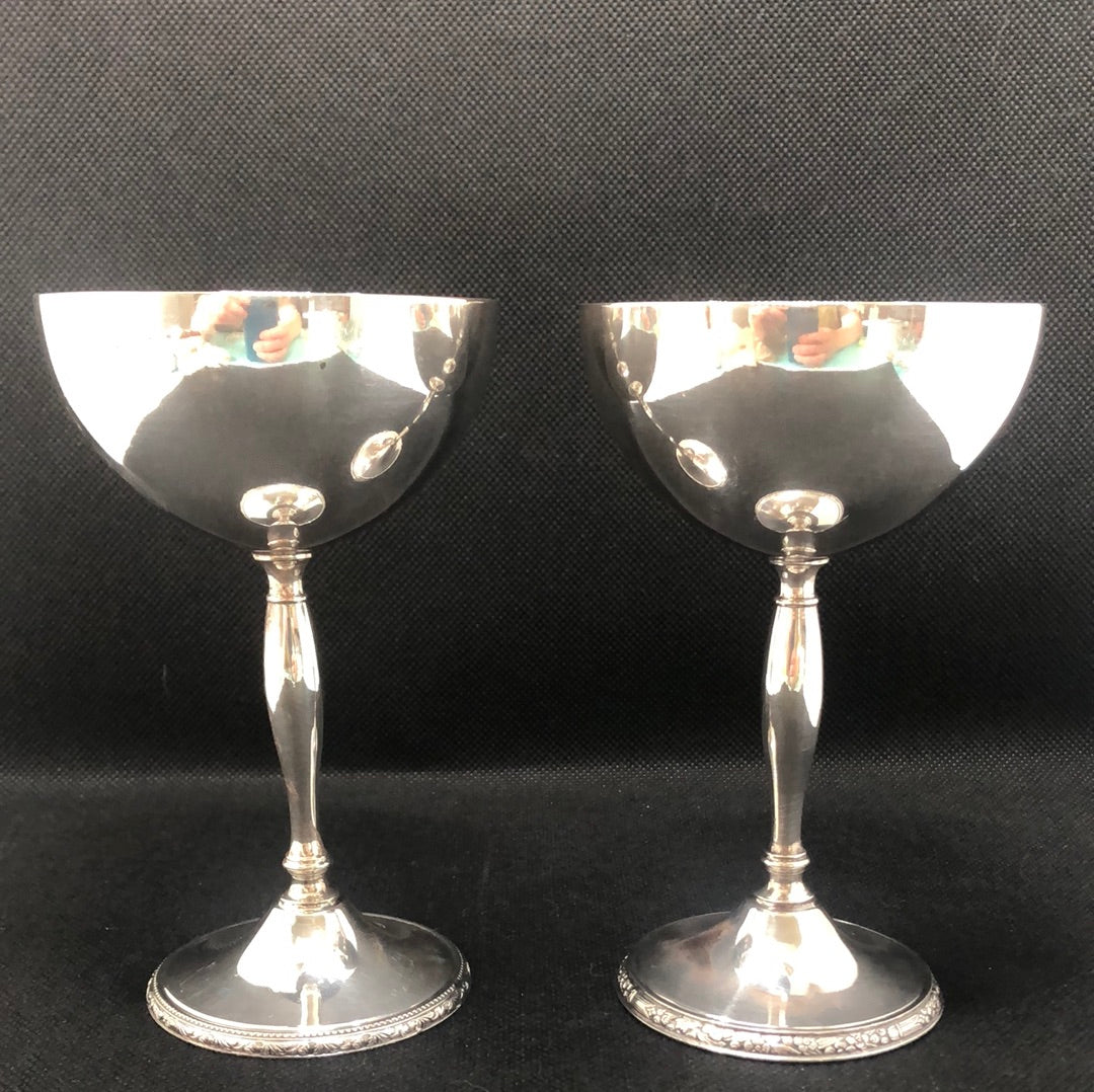 A Pair of Silver-plate Stemware – Farmhouse Finds of Owego