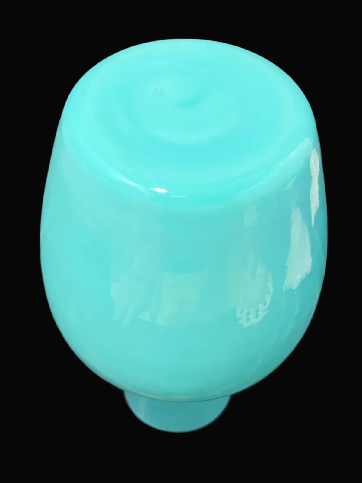 Vintage Morgantown Trudy Blue Glass Carafe 1930s Robin Egg Blue Depression Era Glass Small Bud Vase Pastel Glassware