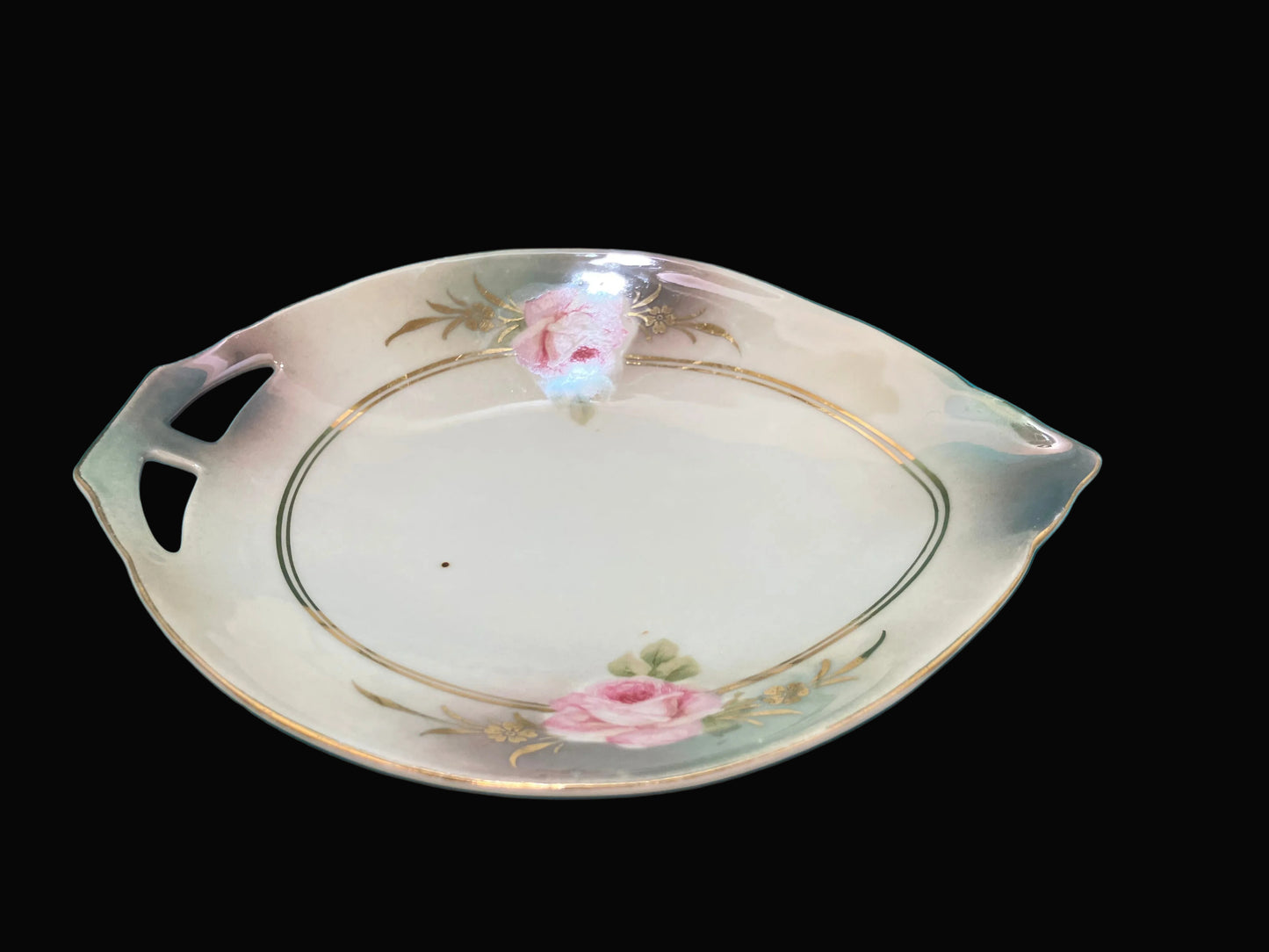 Decorative ceramic trinket dish with floral design