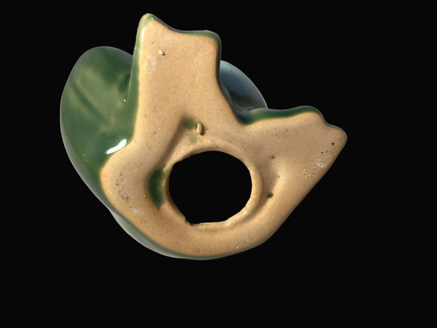 Vintage Ceramic Thinking Frog Figurine