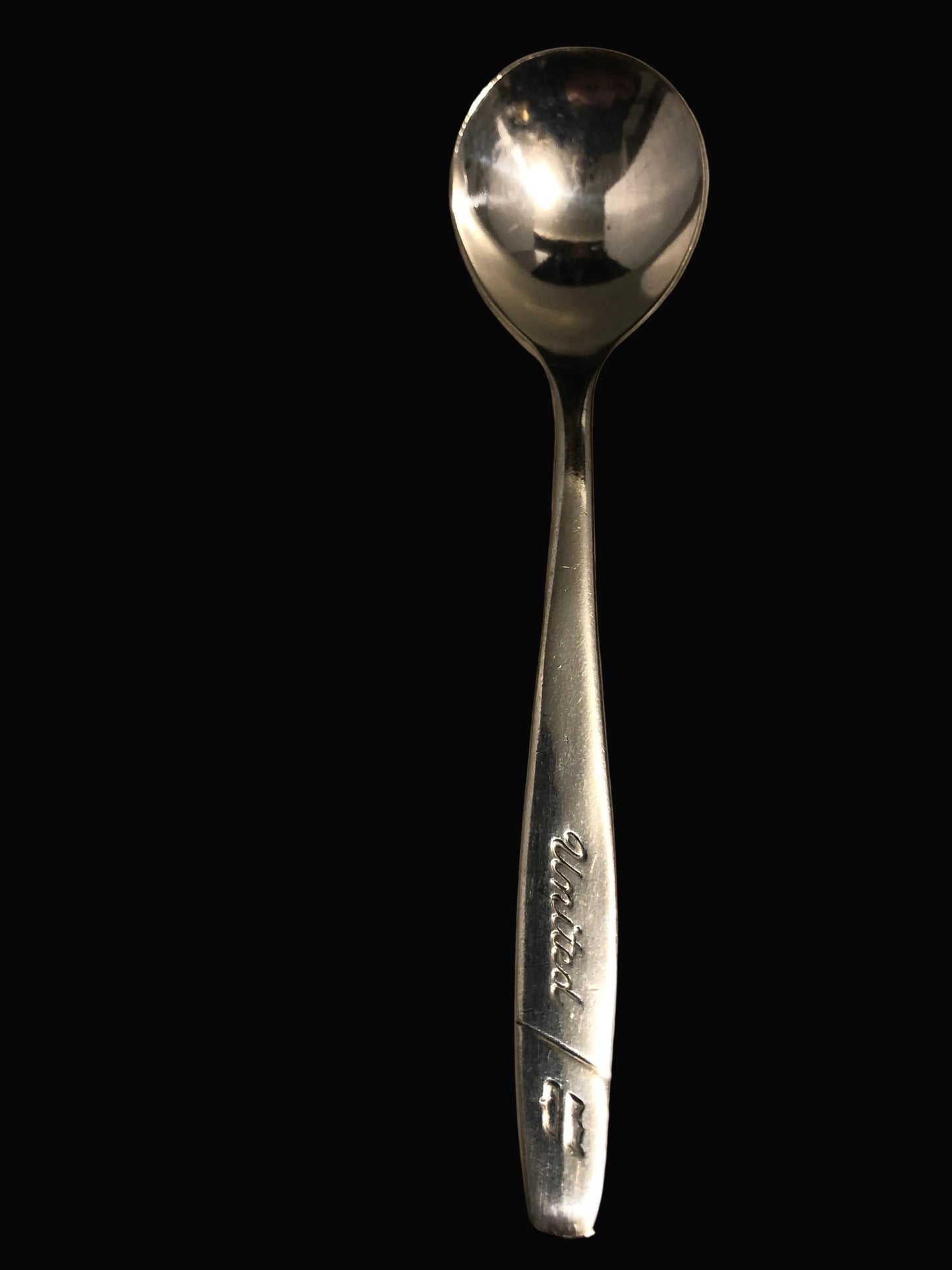 Vintage International Silver Co Spoon – United Airlines Silverplate Spoon
