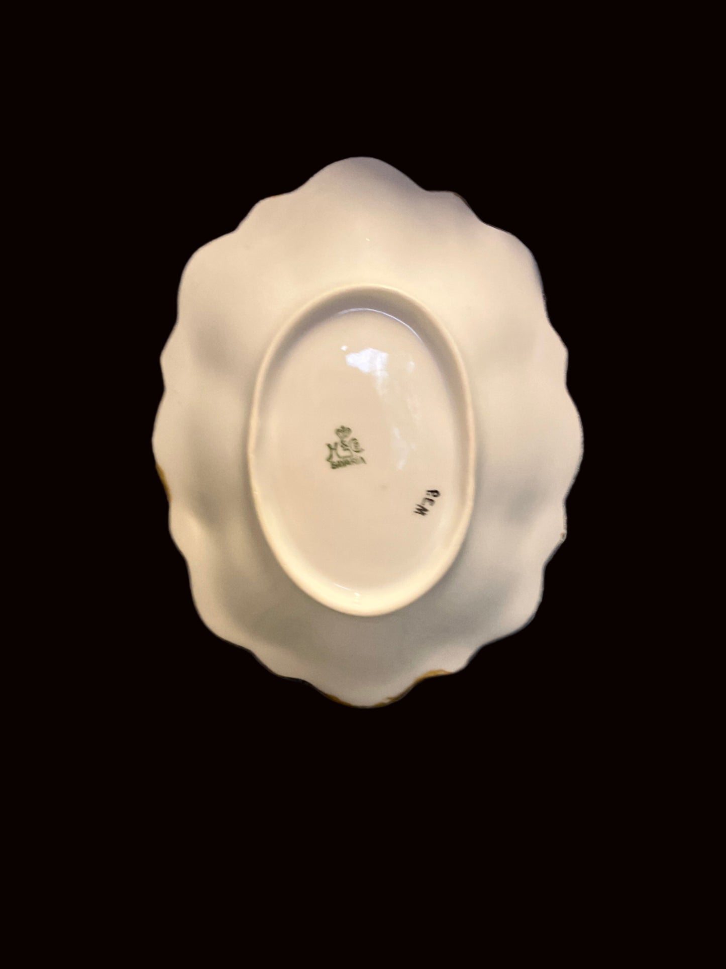 Vintage Porcelain Trinket Dish – Heinrich & Co Germany – Hobby Artist Signed PEM