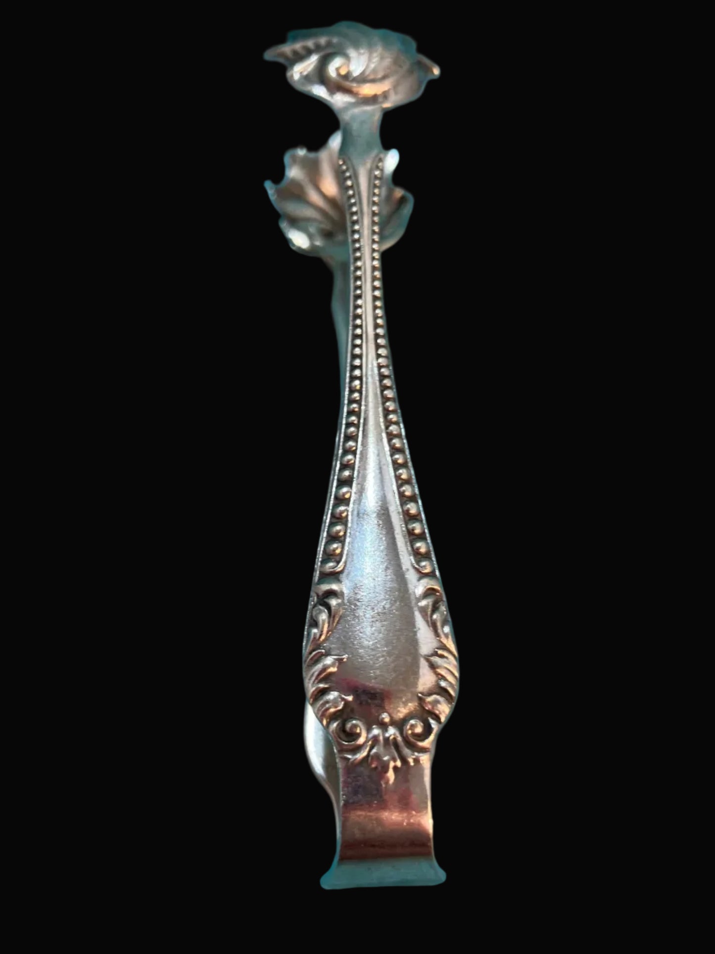 Antique E.M. Weinberg Silverplate Sugar Tongs