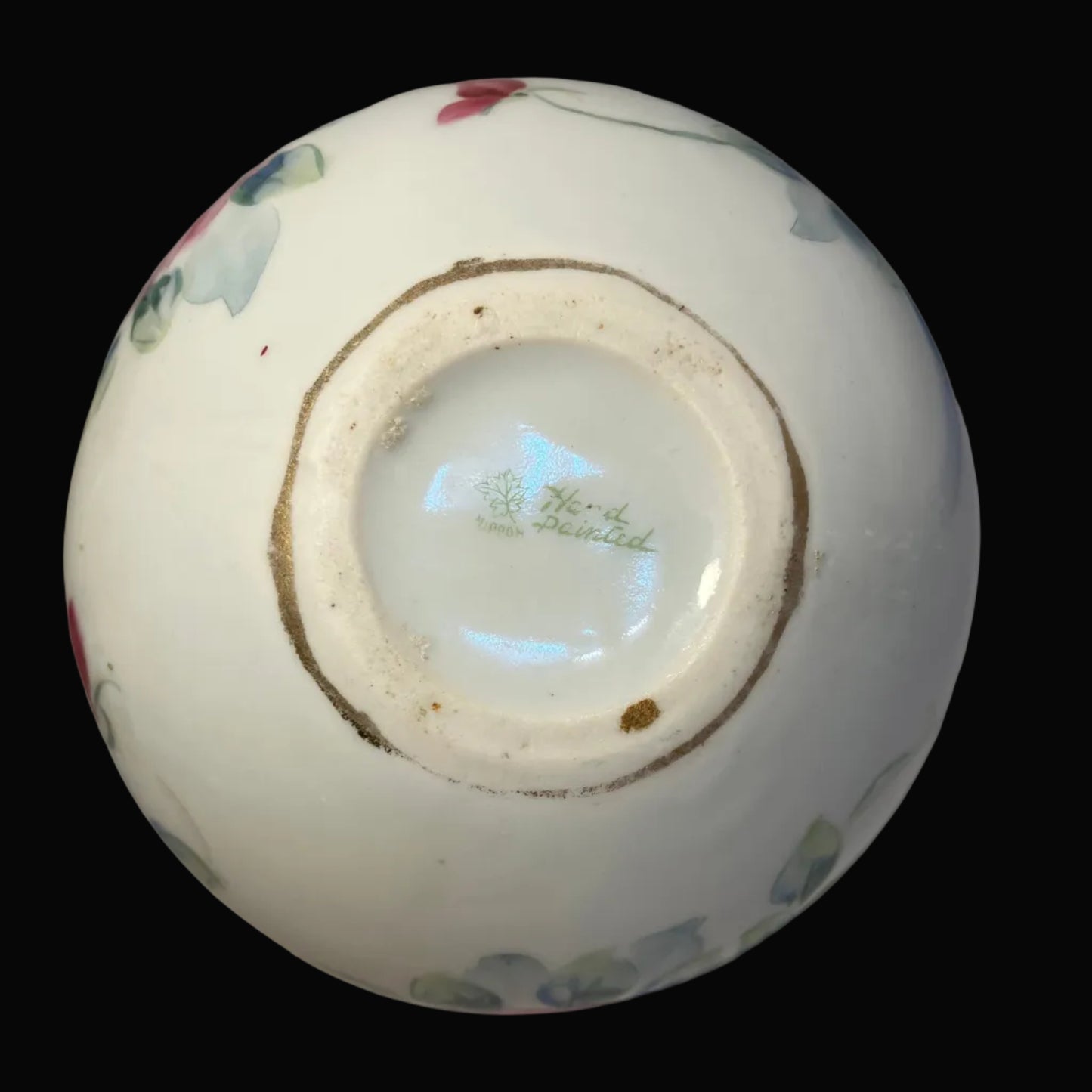 Antique Nippon Moriage Porcelain Ewer — Hand Painted Roses