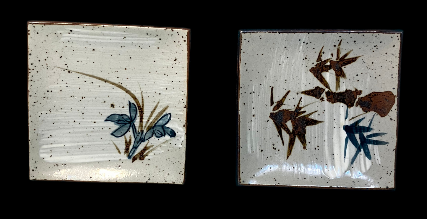 A Pair of Vintage Japanese Ceramic Dipping Dishes