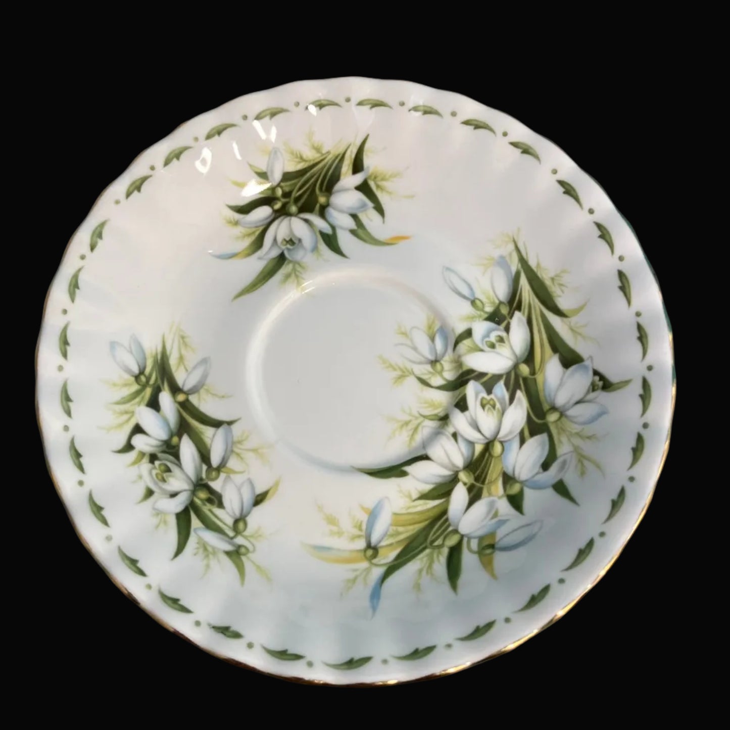 Vintage Royal Albert Snowdrop Cup & Saucer – January Flower of the Month