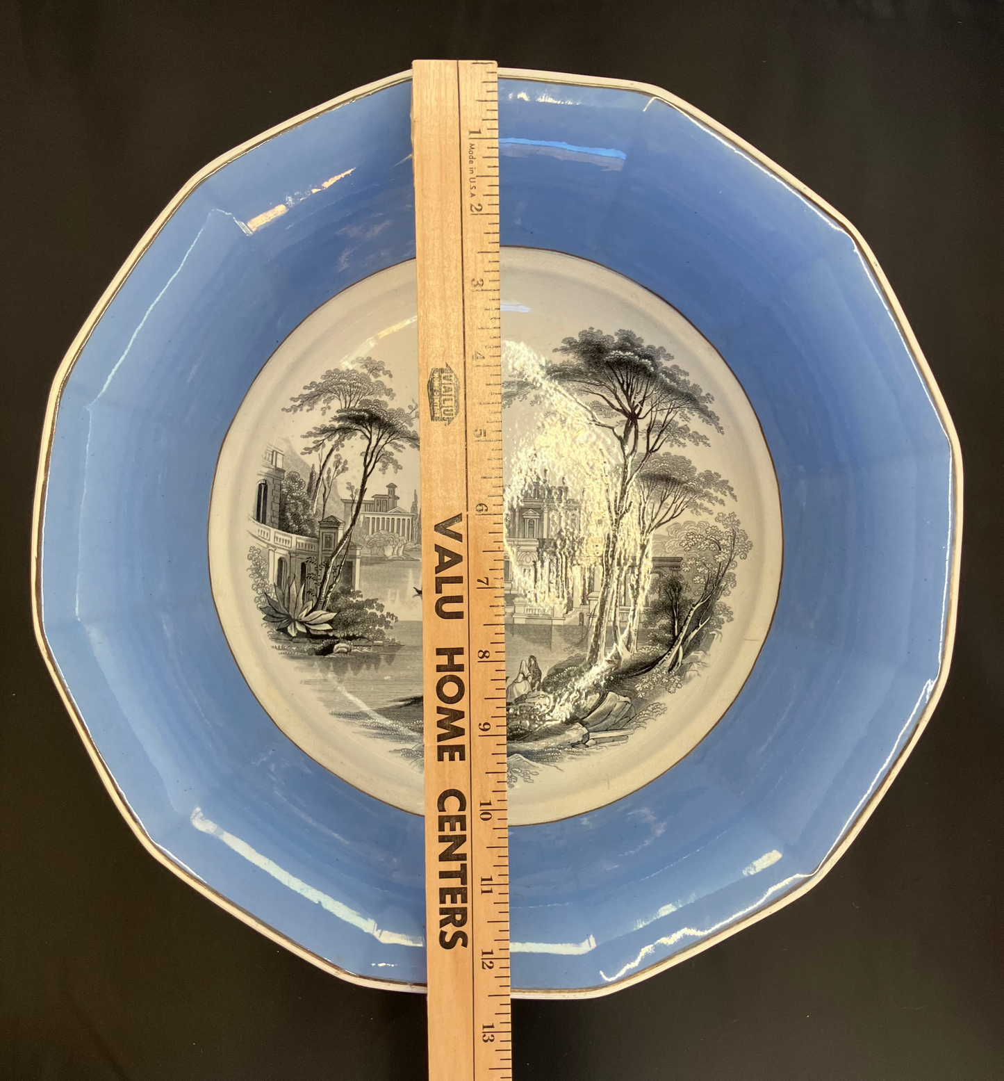 Antique English Ironstone Bowl – 1844 Registration Mark