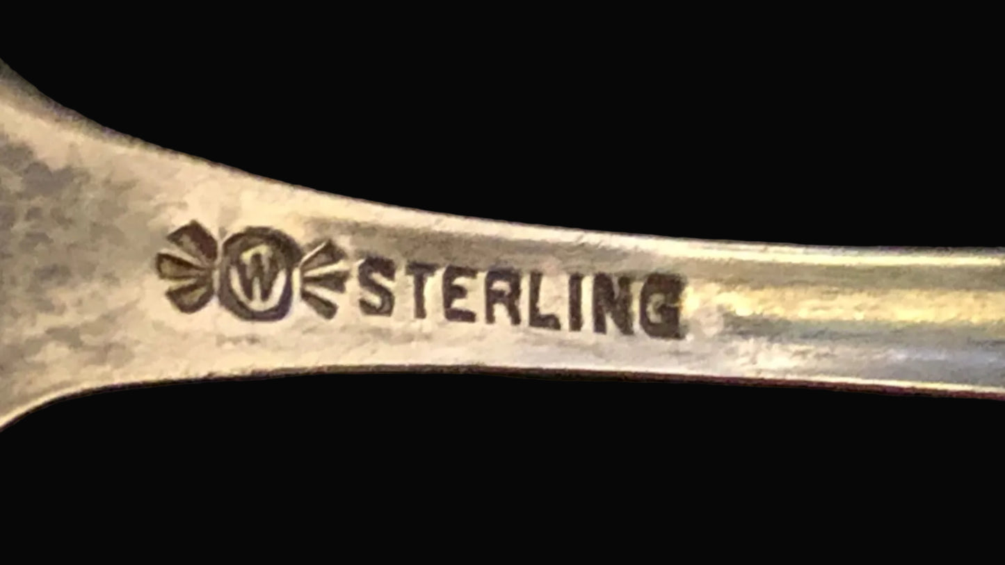 Antique Whiting Marquise Teaspoon – Sterling Silver – 1889 Pattern