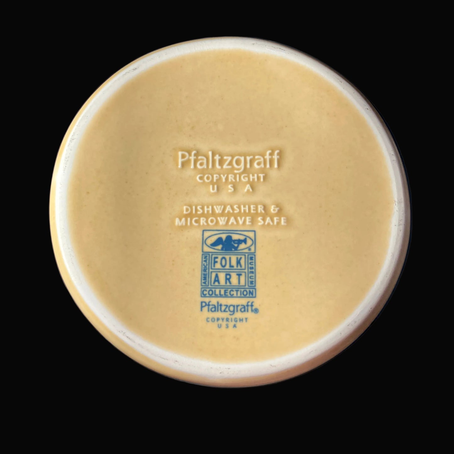 Vintage Pfaltzgraff Crock – American Museum Folk Art Collection – Peacock Floral Utensil Holder