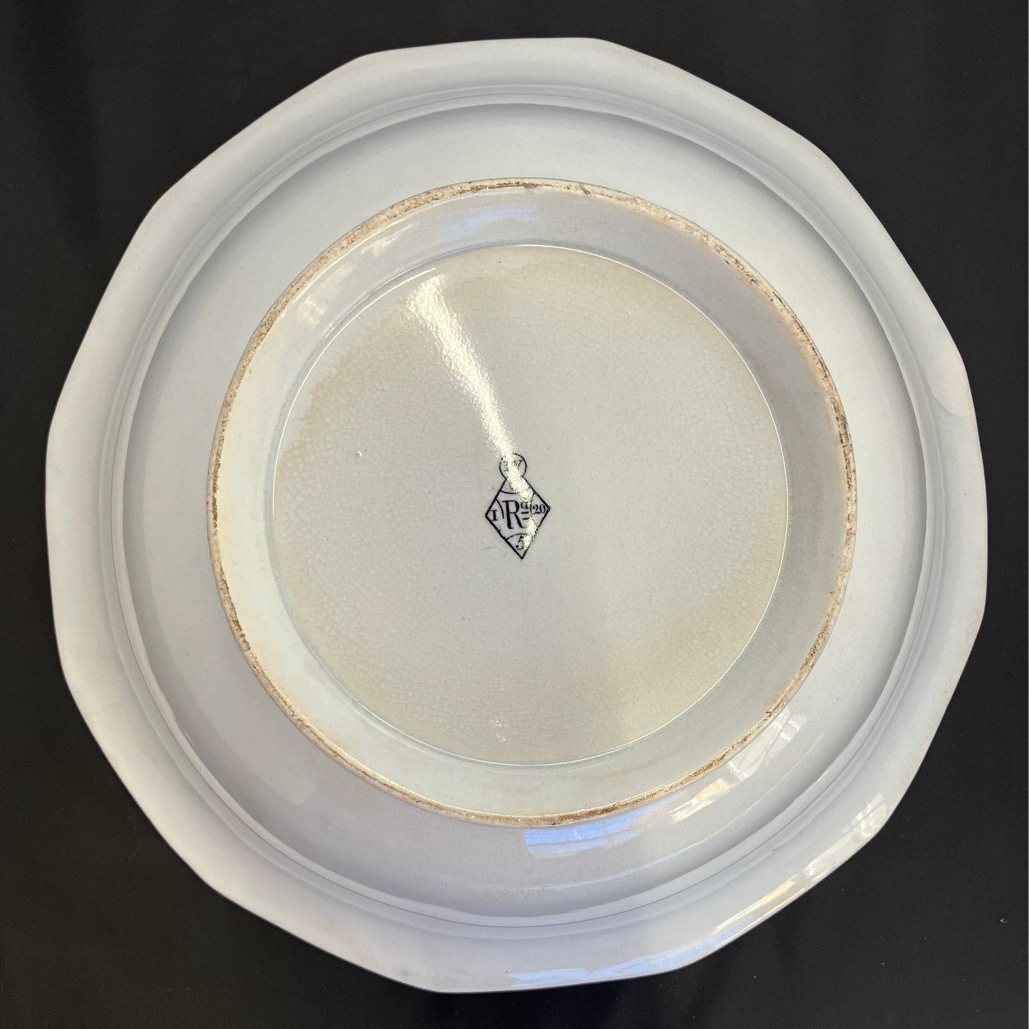 Antique English Ironstone Bowl – 1844 Registration Mark
