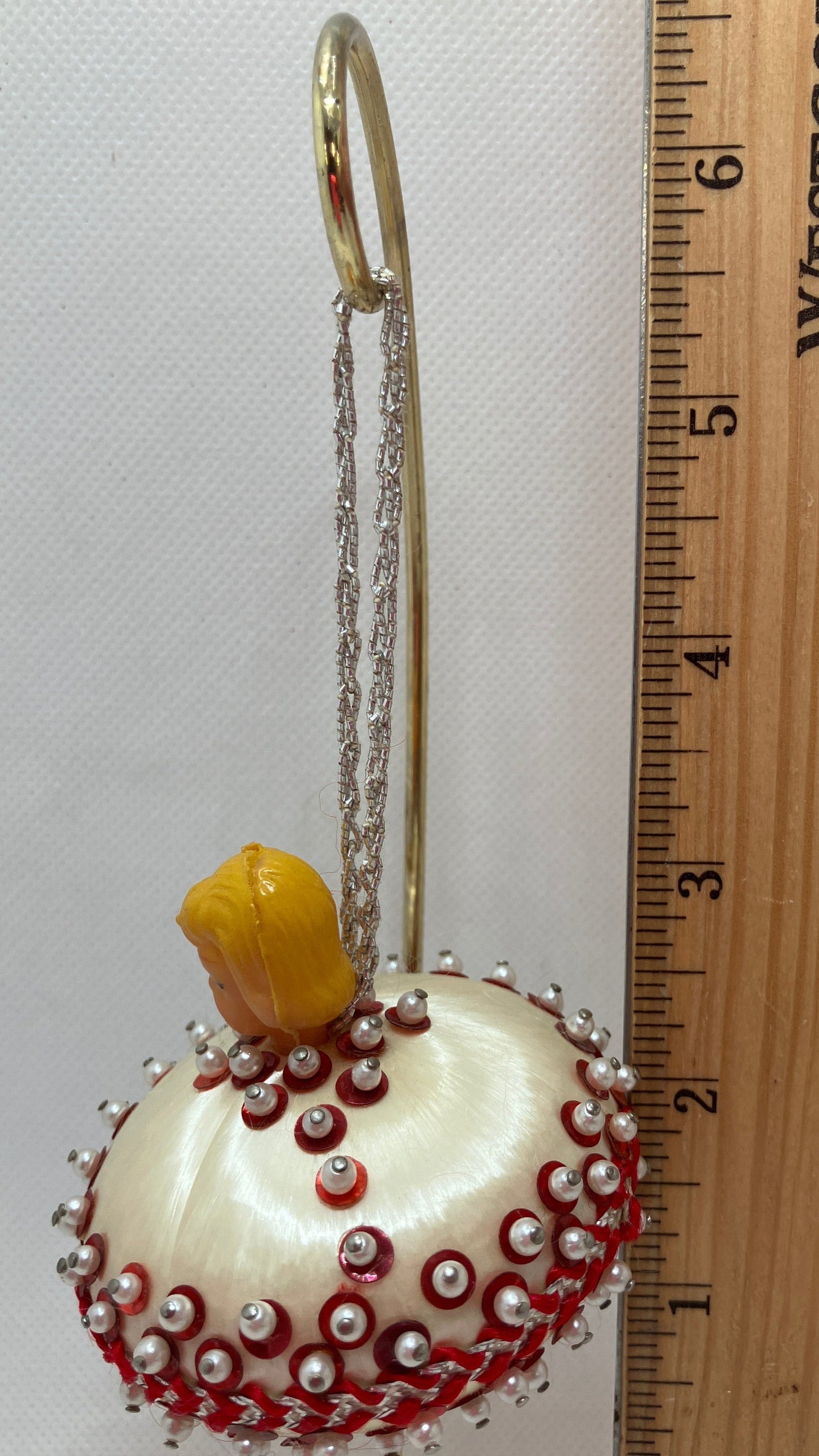 Vintage Christmas Ornament - Mid-Century Modern Girl Bulb