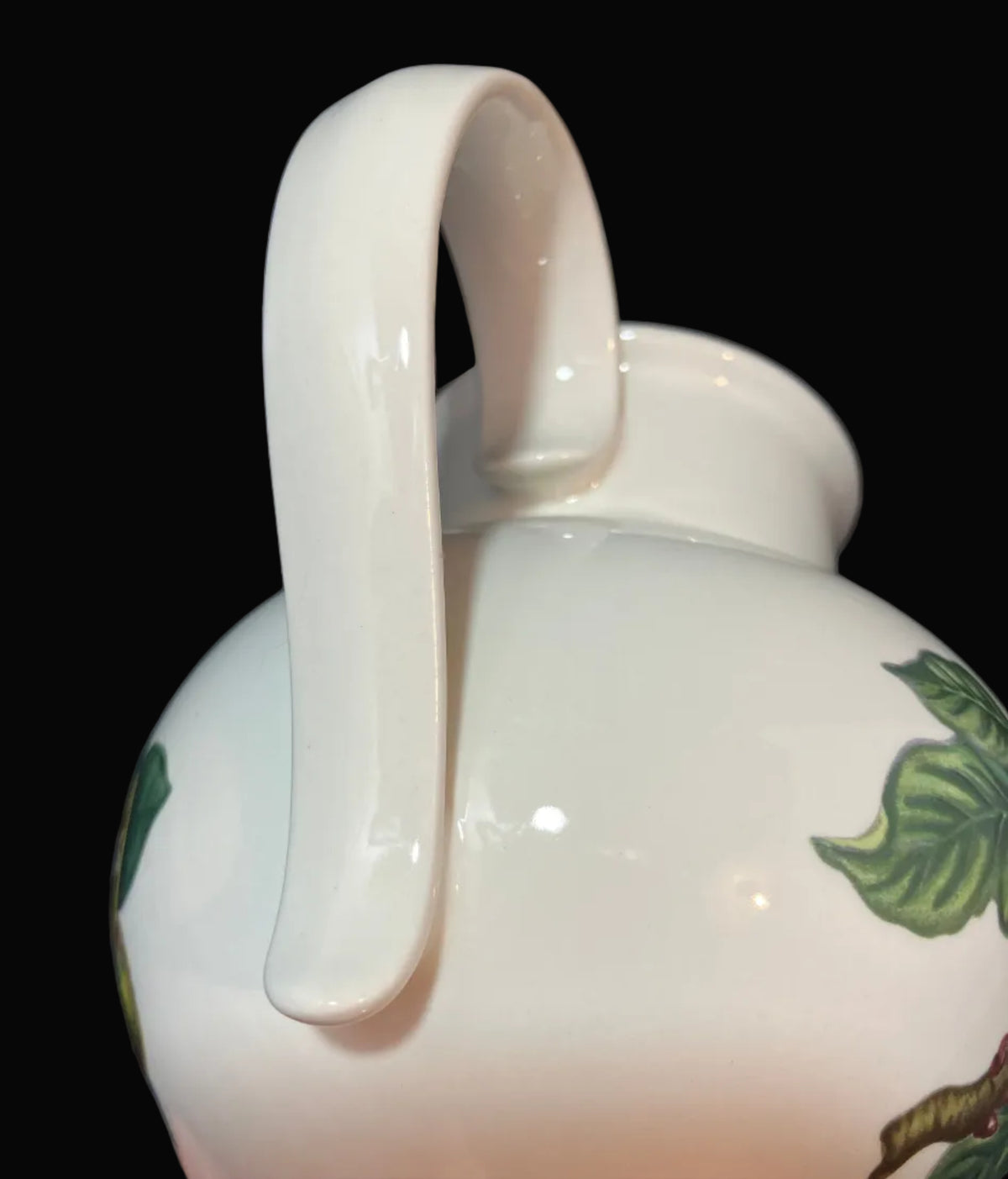 Vintage Portmeirion Pomona Bow Jug – Susan Williams-Ellis – Squash Pear Pattern – 24 oz Small Pitcher