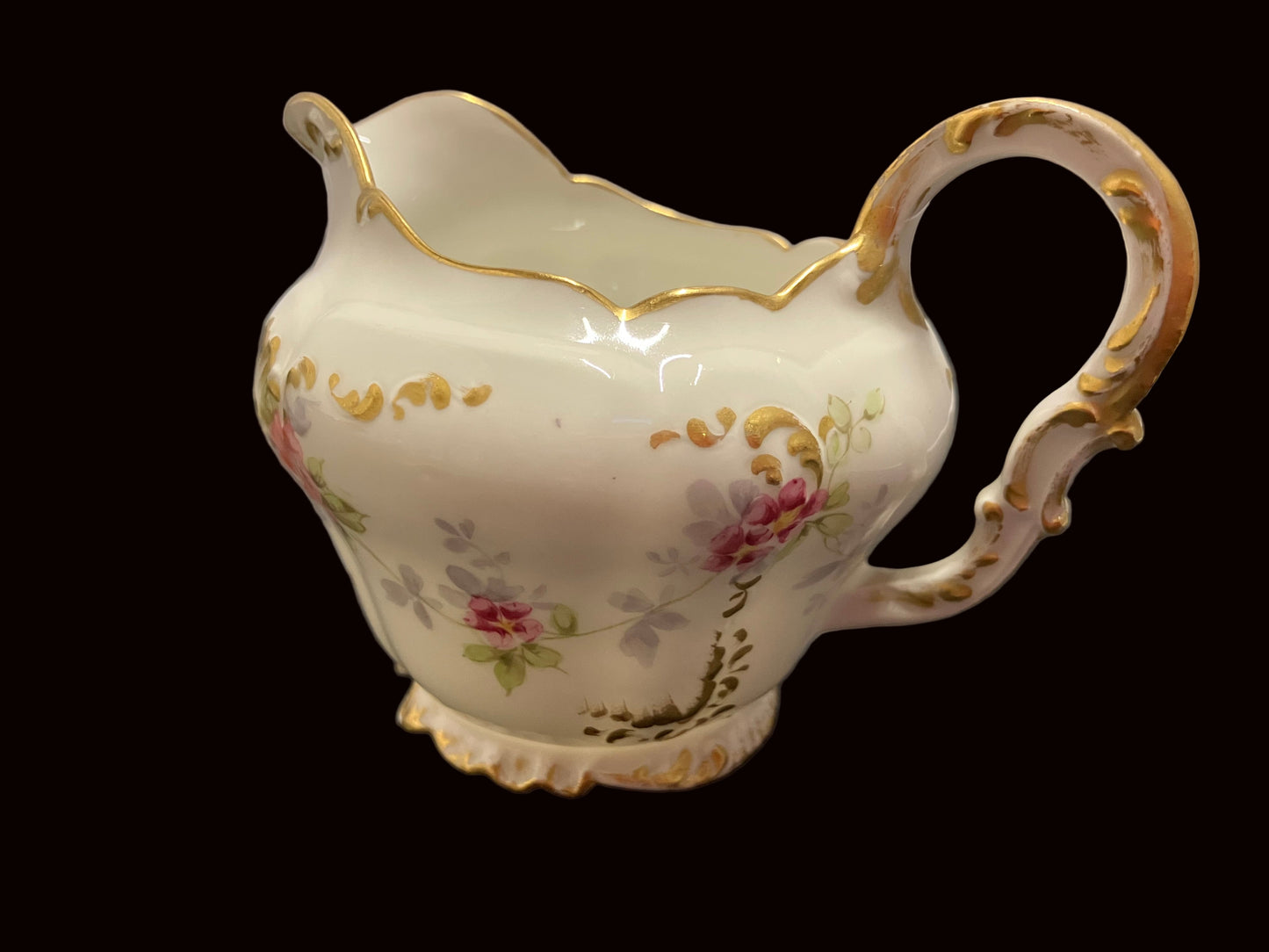 Antique Limoges Sugar and Creamer Set, Charles Ahrenfeldt France