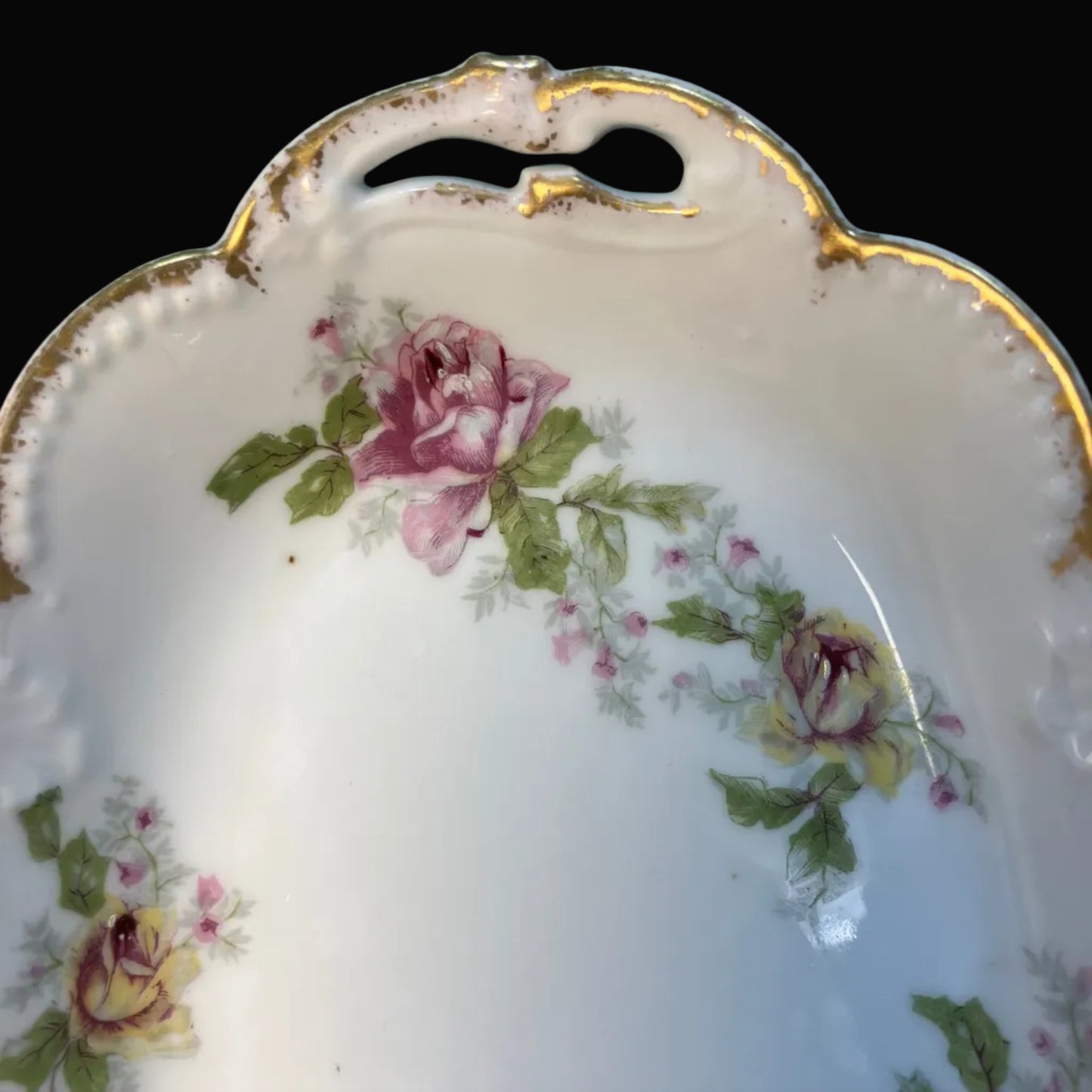 Antique Limoges France Klingenberg & Dwenger Oval Dish