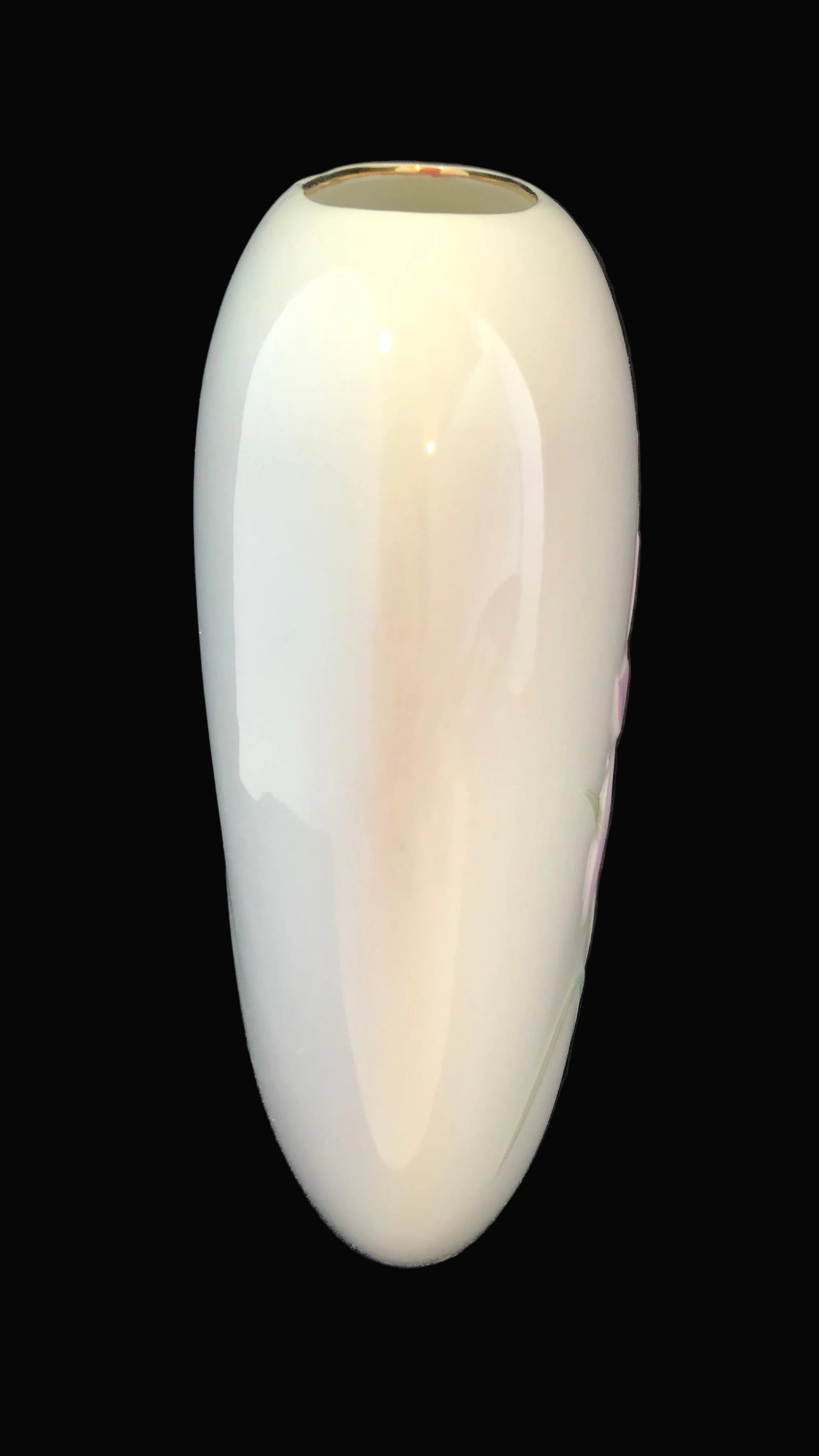 Vintage Otagiri Iris Vase – Heart Shaped Porcelain
