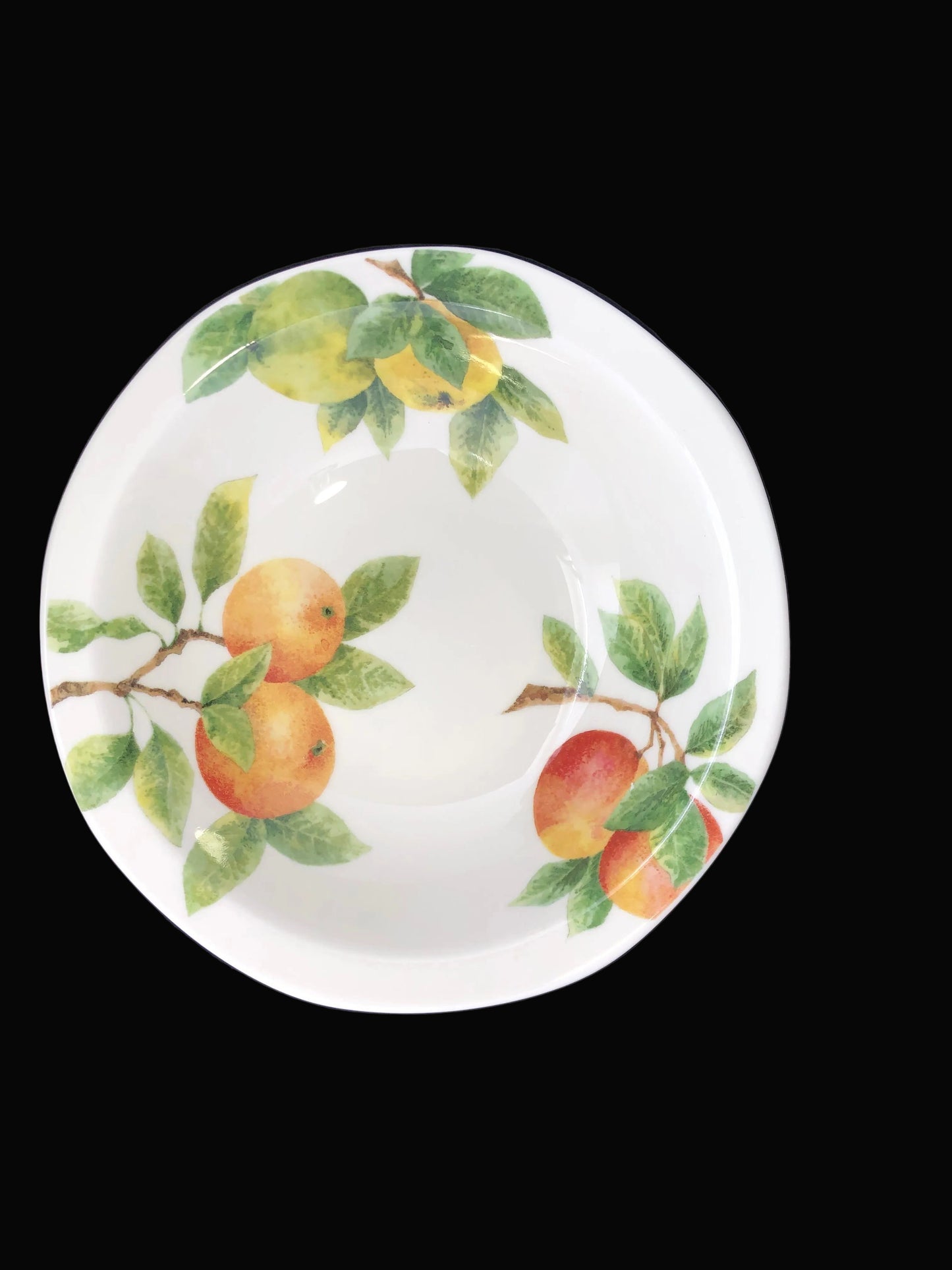Vintage Royal Doulton Citrus Grove Bowl, Fruit Pattern Fine China, Made in England 1994