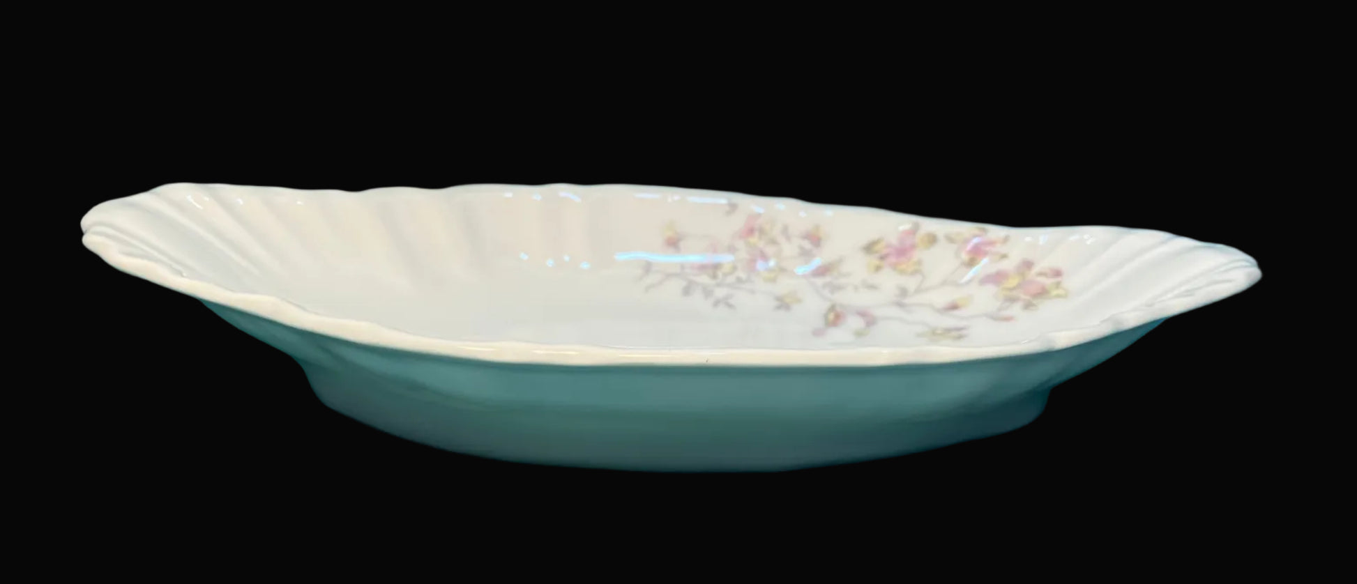 Antique porcelain dish with Maker mark: LS&S Carlsbad Austria (blue mark)