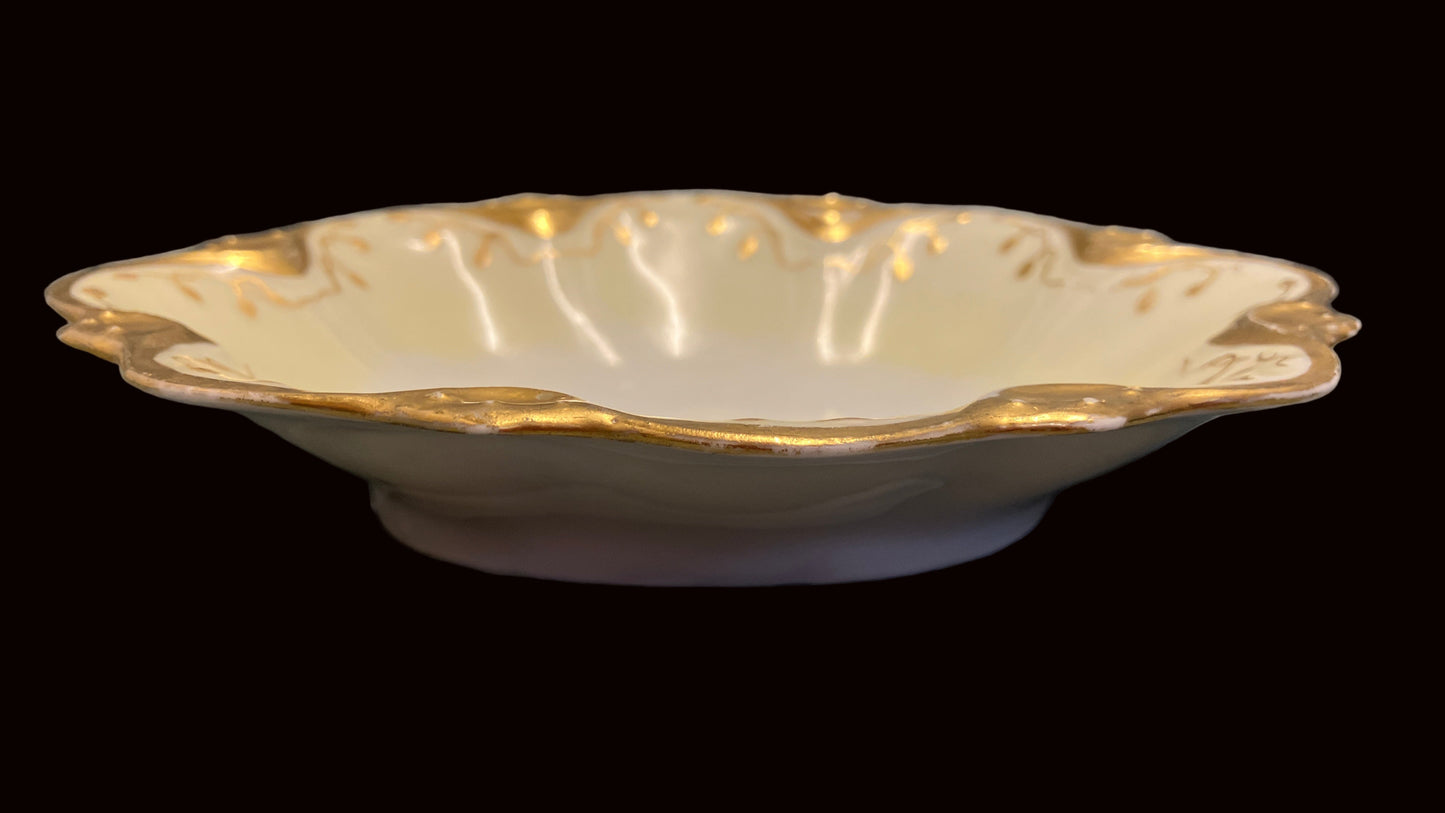 Vintage Porcelain Trinket Dish – Heinrich & Co Germany – Hobby Artist Signed PEM