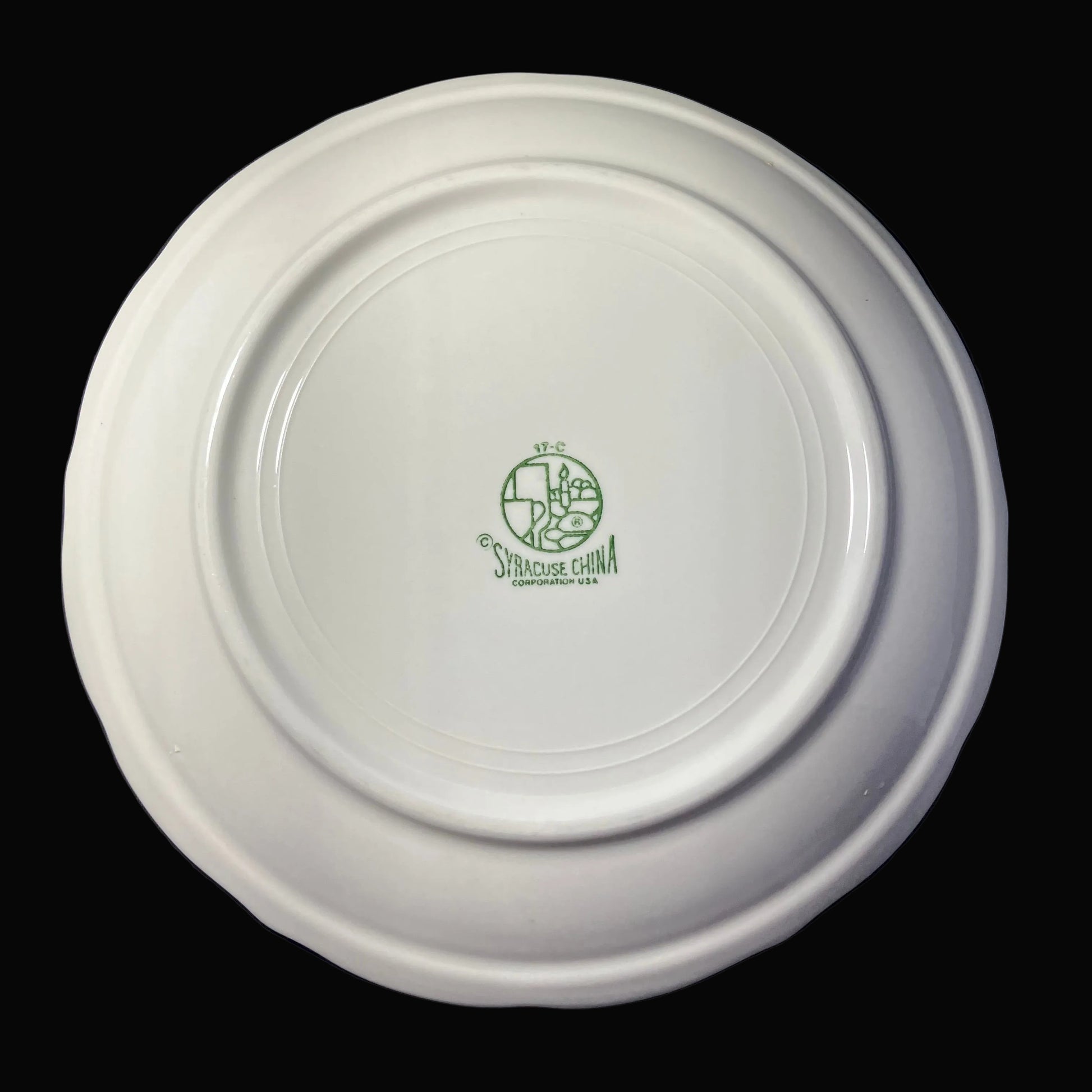 Green backstamp dating to the 1980s