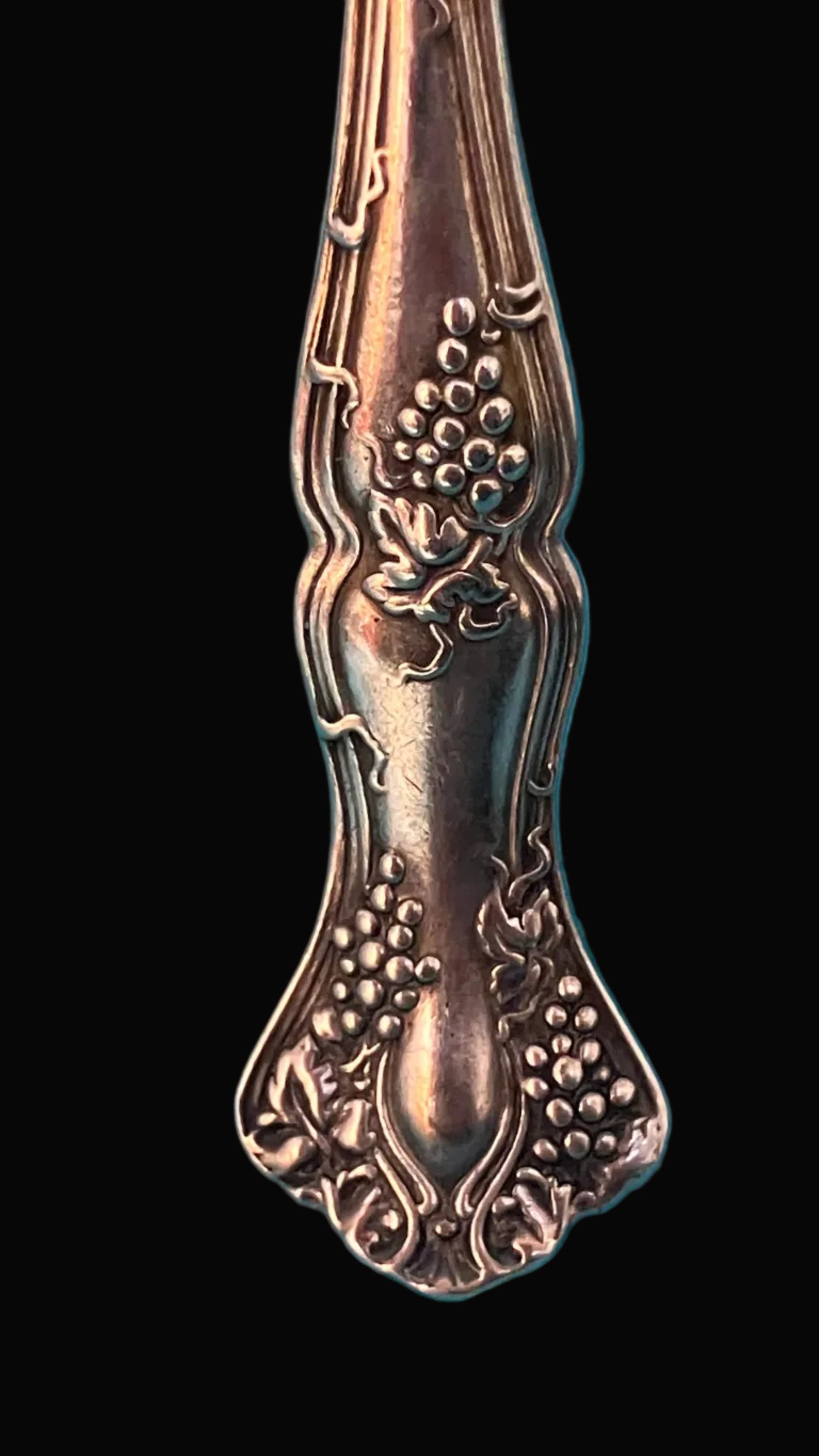 Antique 1847 Rogers Bros “Vintage” Grape Pattern Teaspoons – Set of 5