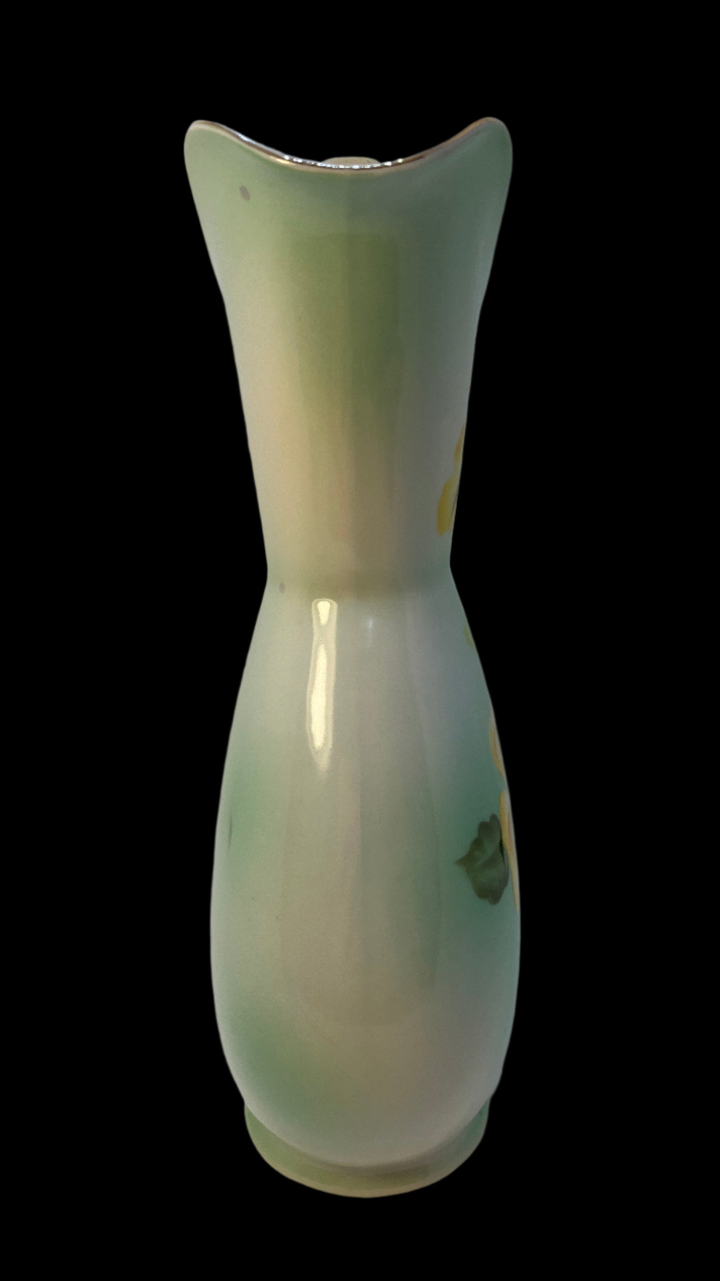 Mid Century Modern Pitcher with Yellow Roses