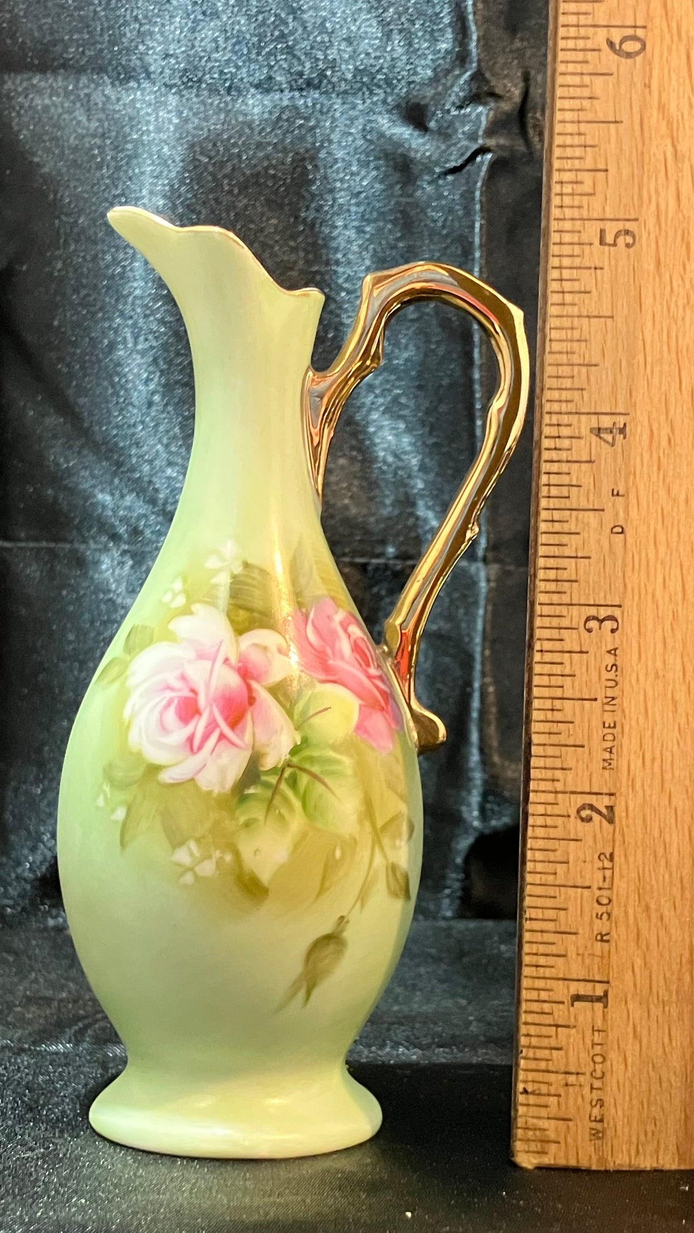 Vintage Lefton Mini Pitcher – Hand Painted Ceramic – Mid Century Japan