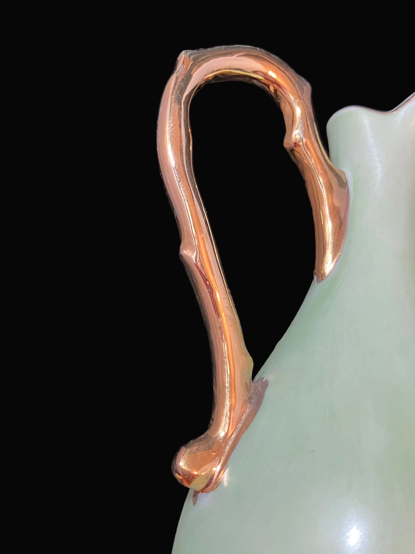 Vintage Lefton Mini Pitcher – Hand Painted Ceramic – Mid Century Japan