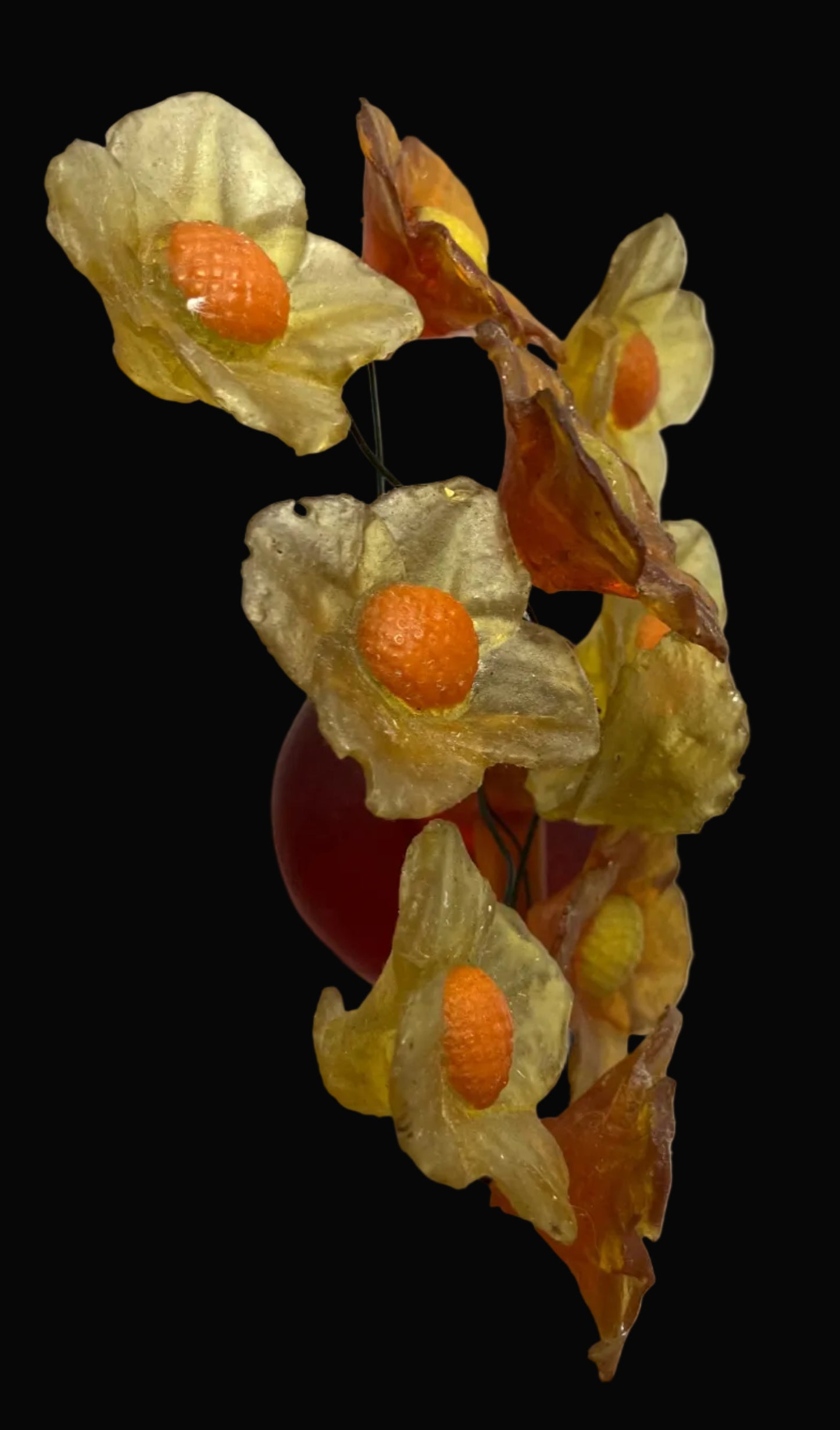 Retro Lucite Flower Bouquet Sculpture