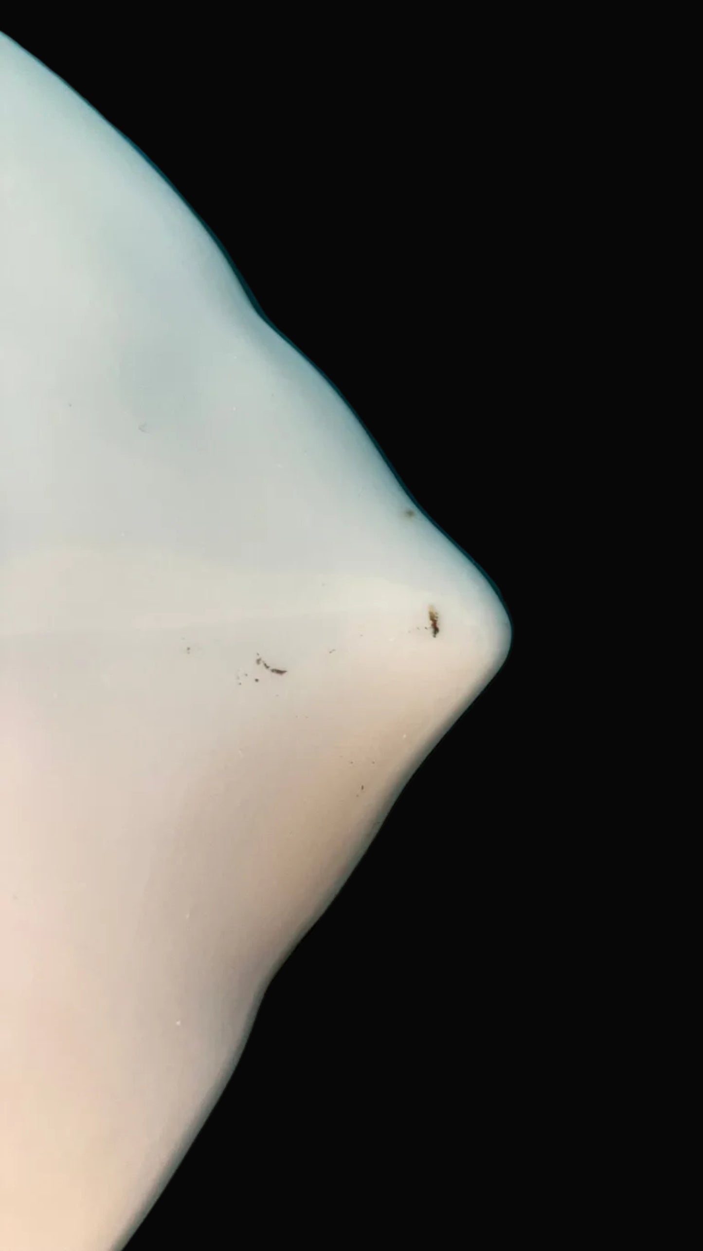 Antique Porcelain Leaf Shaped Trinket Dish