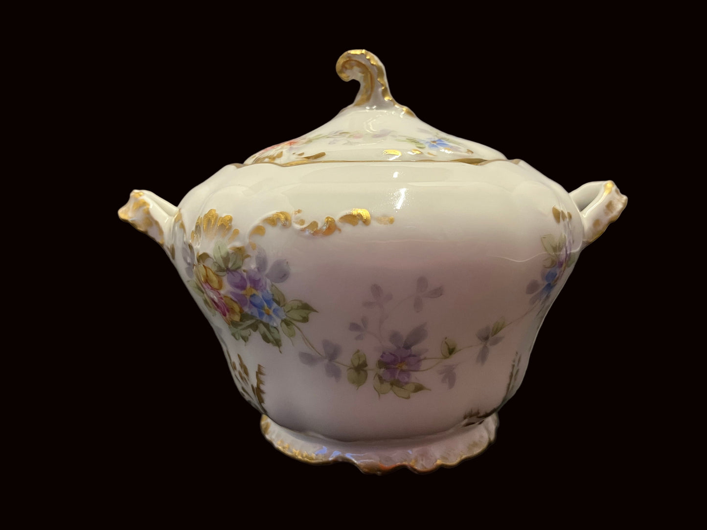 Antique Limoges Sugar and Creamer Set, Charles Ahrenfeldt France