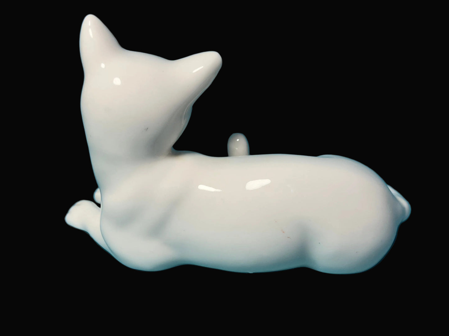 Vintage Porcelain Siamese Cat Figurine - Mid Century Japan