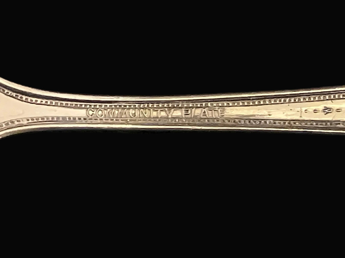 Antique Community Plate Bonbon Spoon – Hampton Court Pattern
