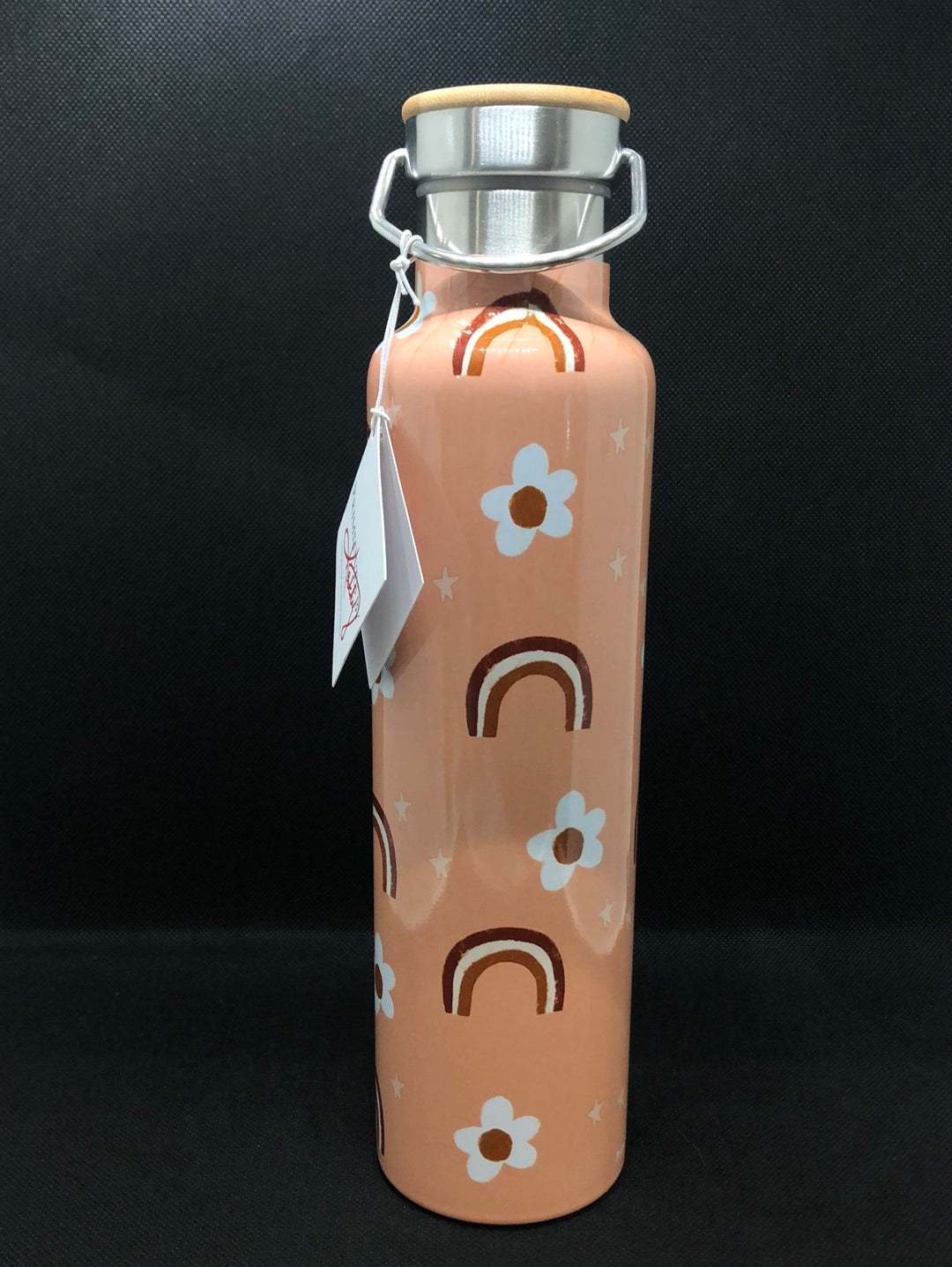 Water Bottle by Primitives by Kathy w/ Rainbows