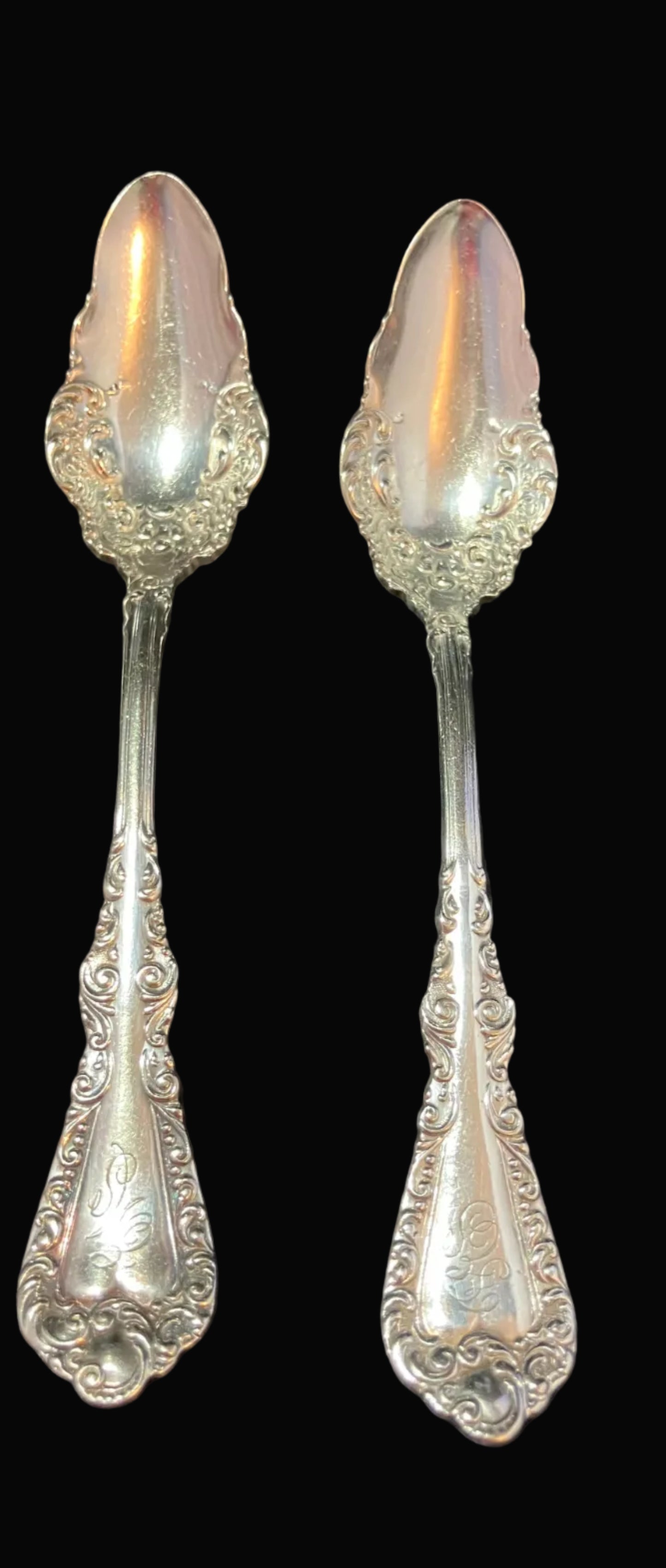 Antique Rogers XII Citrus Spoons – Set of 5 – Plymouth Pattern