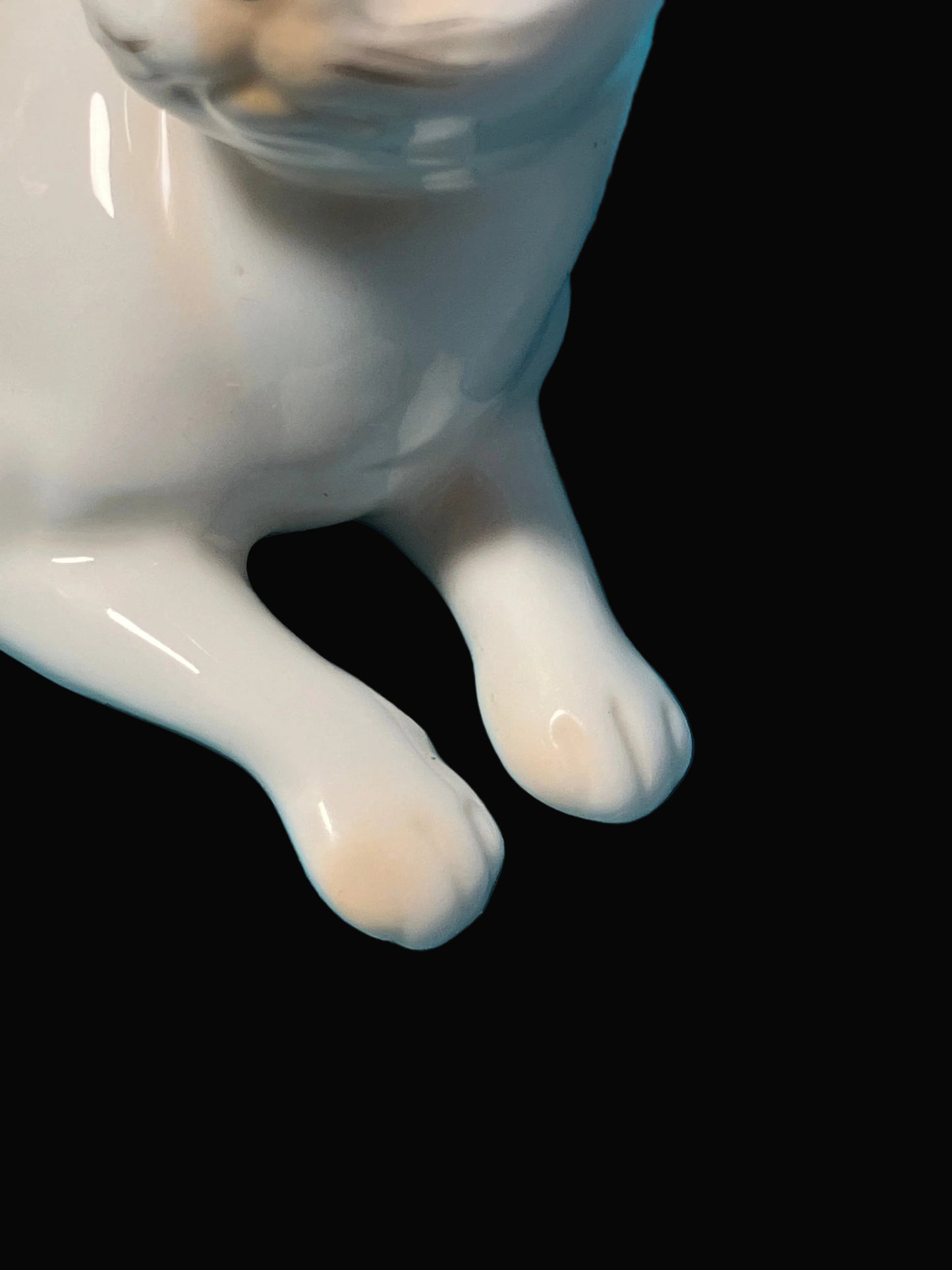 Vintage Porcelain Siamese Cat Figurine - Mid Century Japan