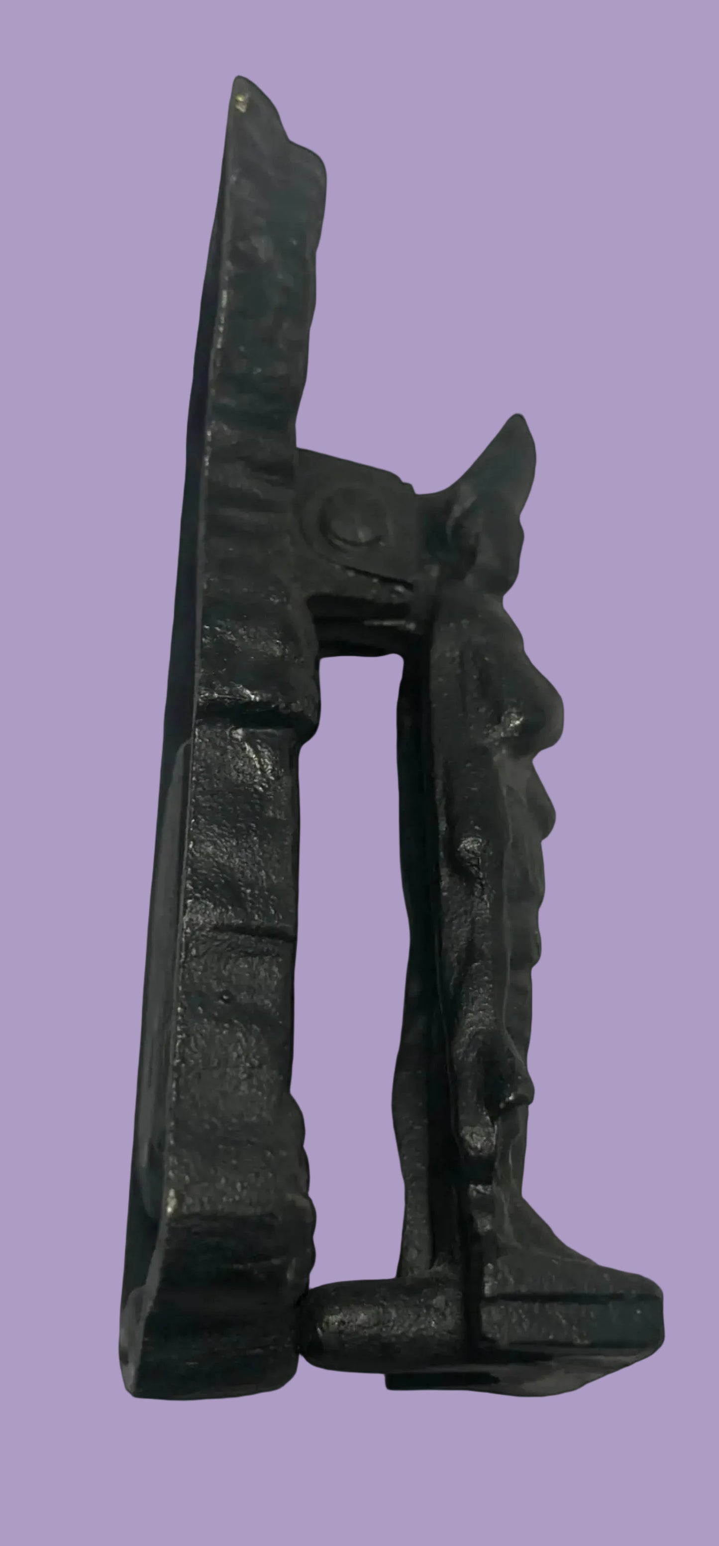 Vintage Cast Iron Minute Man Door Knocker