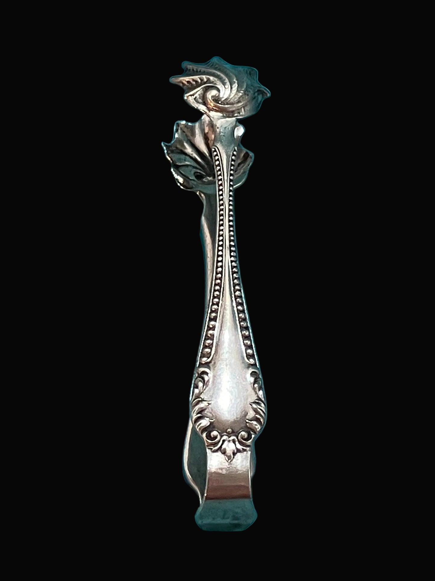 Antique E.M. Weinberg Silverplate Sugar Tongs