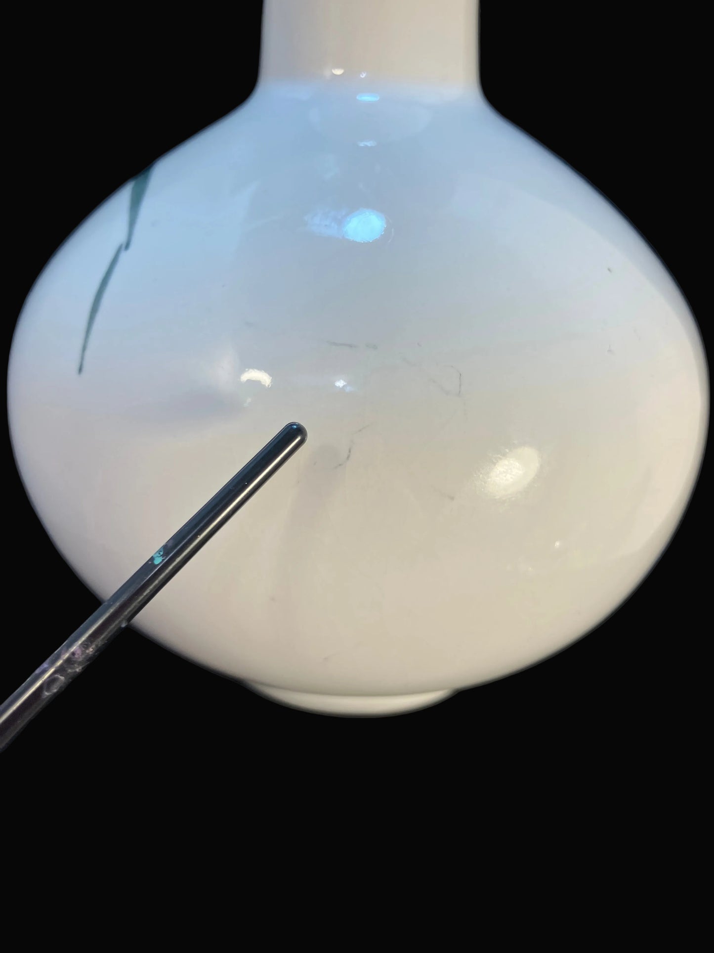 Vintage Asian Porcelain Vase – Watercolor Floral Design